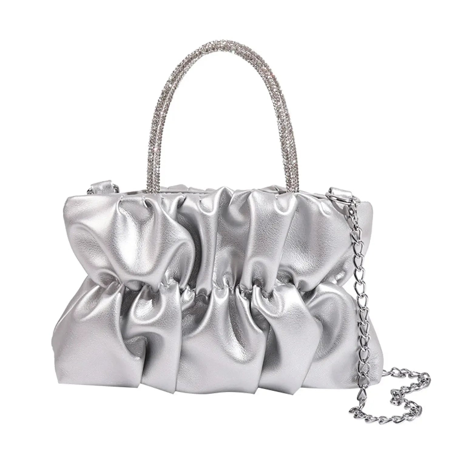 Frostine Silver Chain Bag