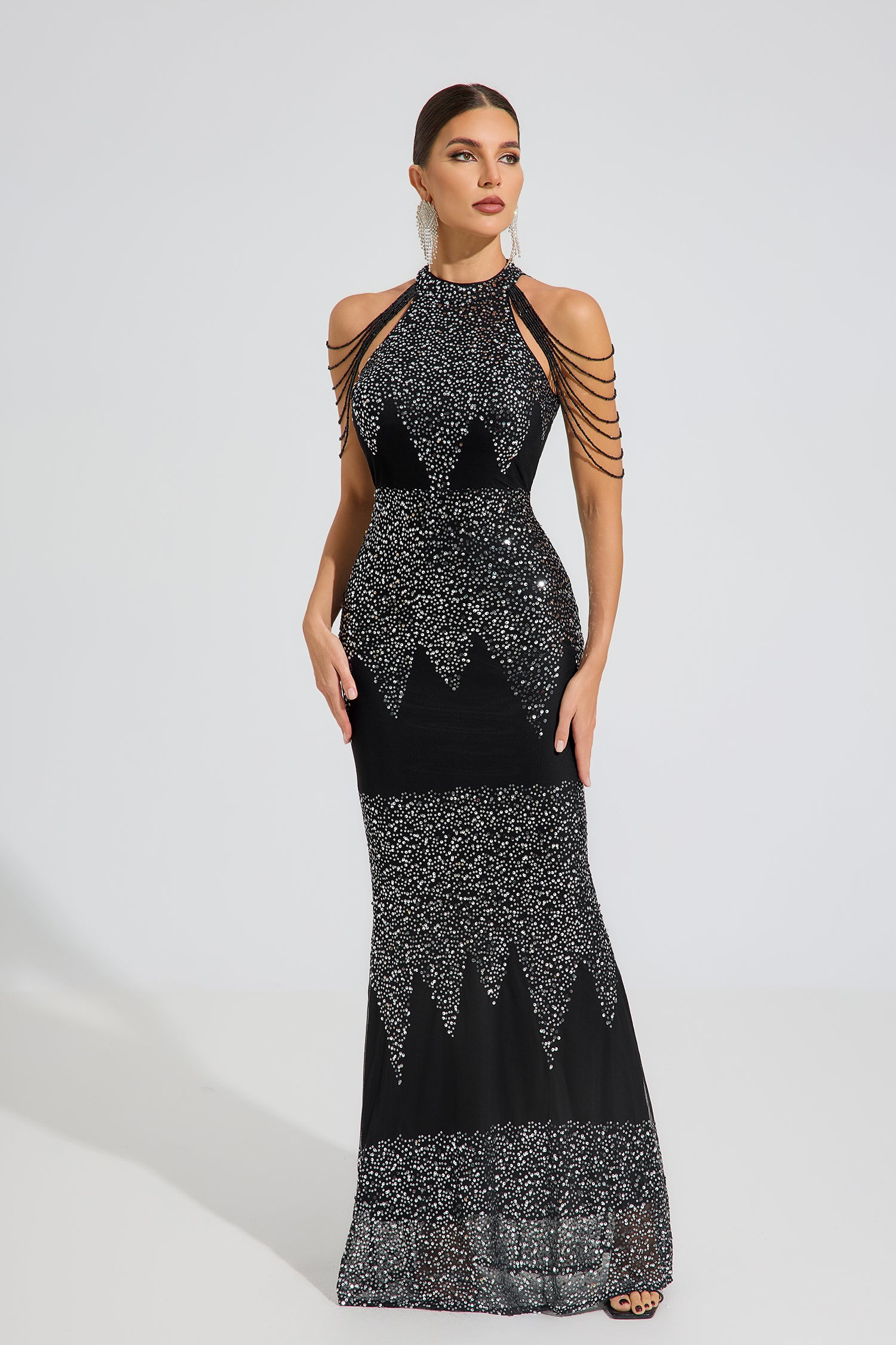 Iris Midnight Spark Maxi Dress