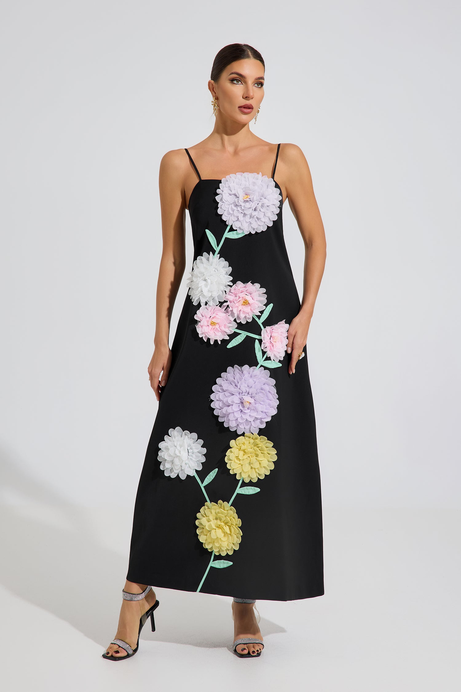 Ashby Bloom Cascade Maxi Dress