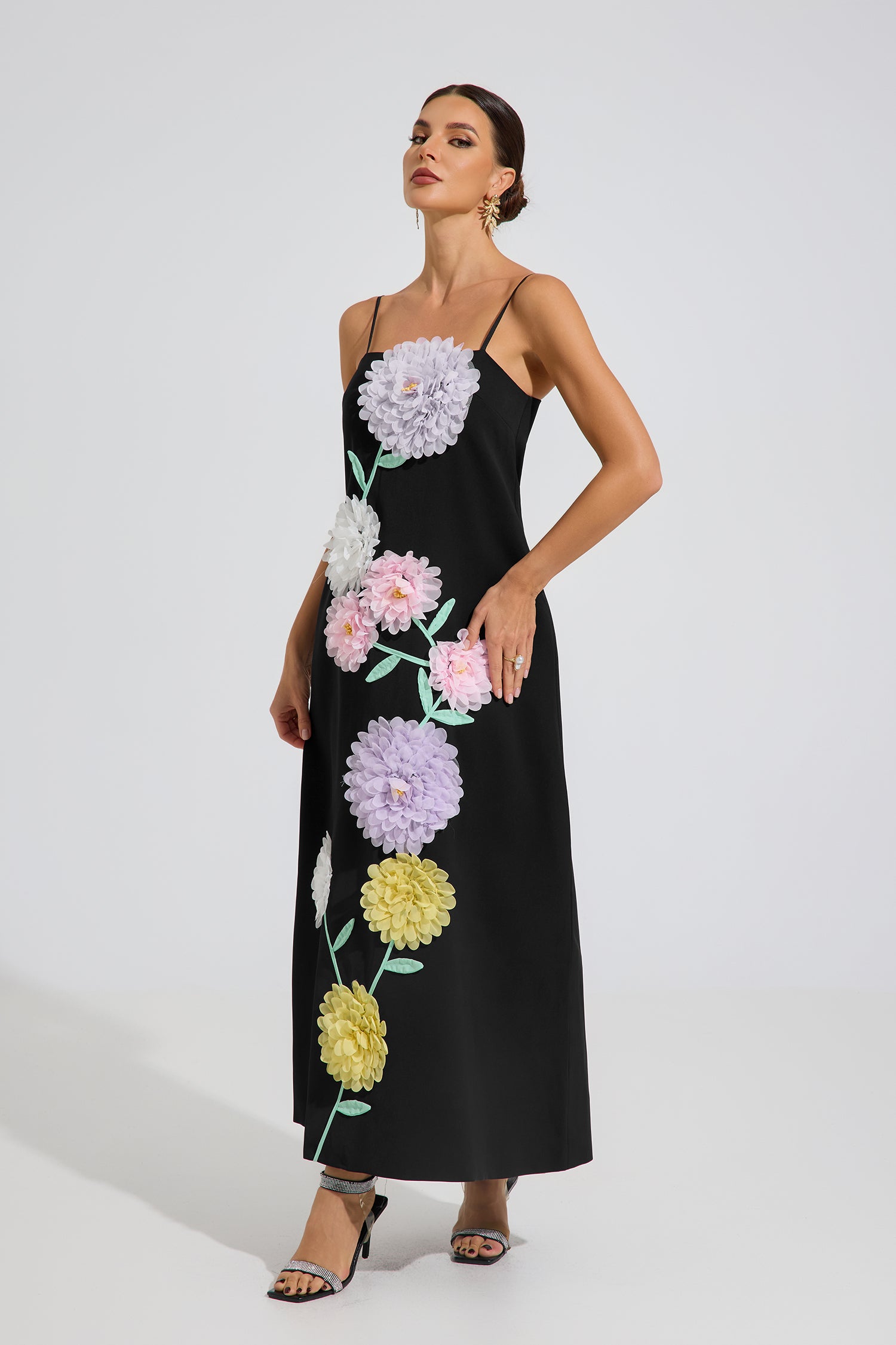 Ashby Bloom Cascade Maxi Dress