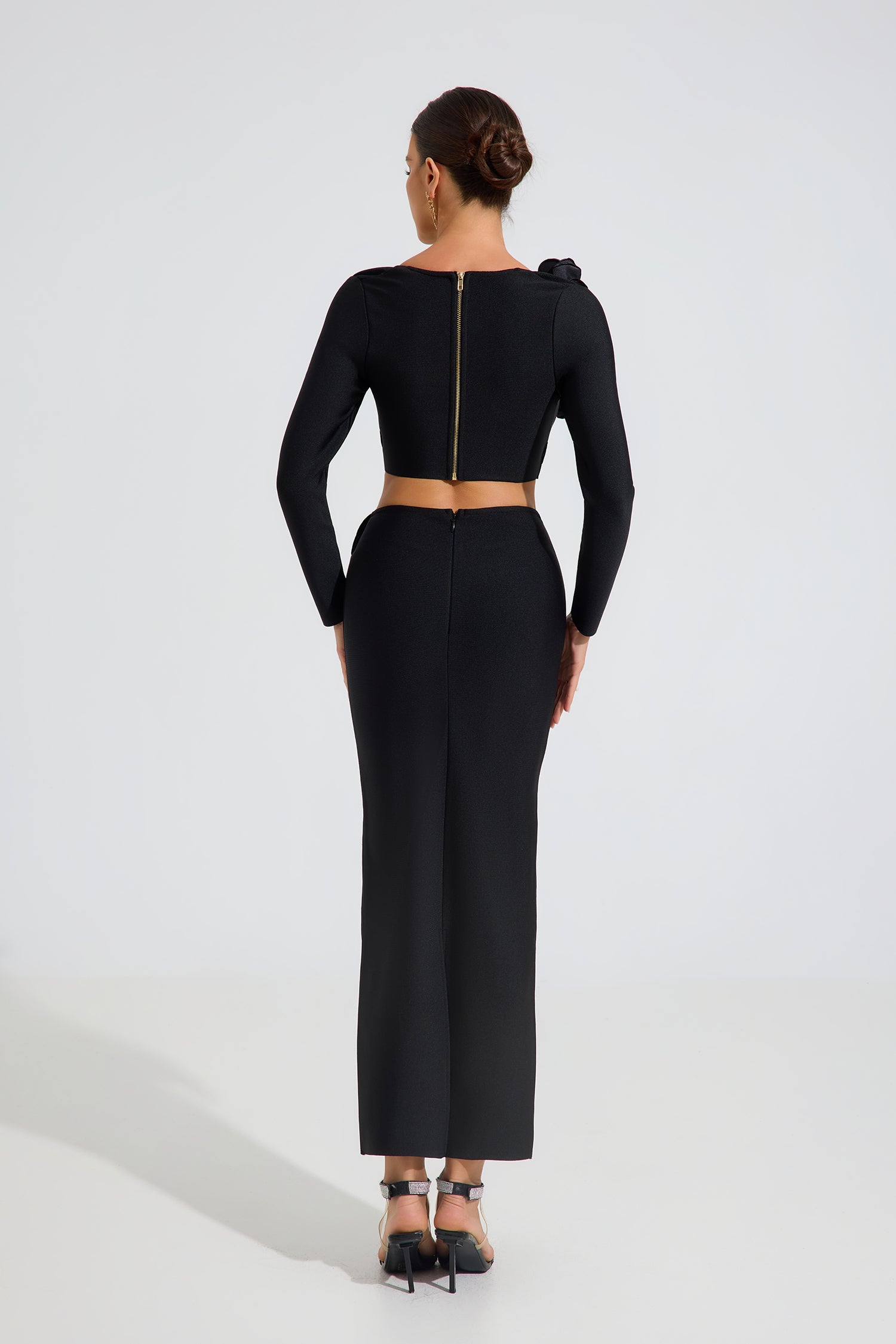 Olga Noir Rose Two-Piece Set