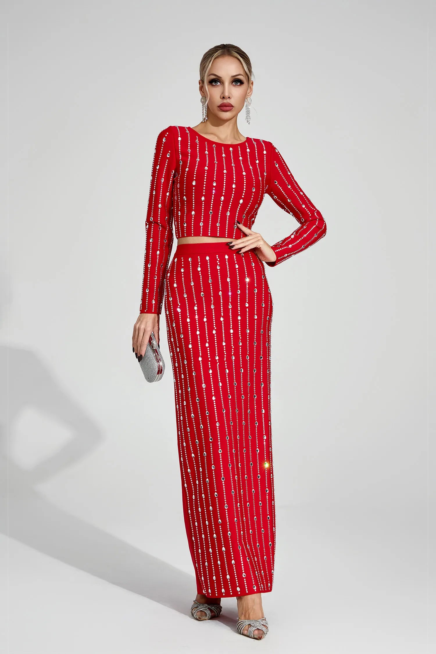Merrick Red Diamond Two Piece Set
