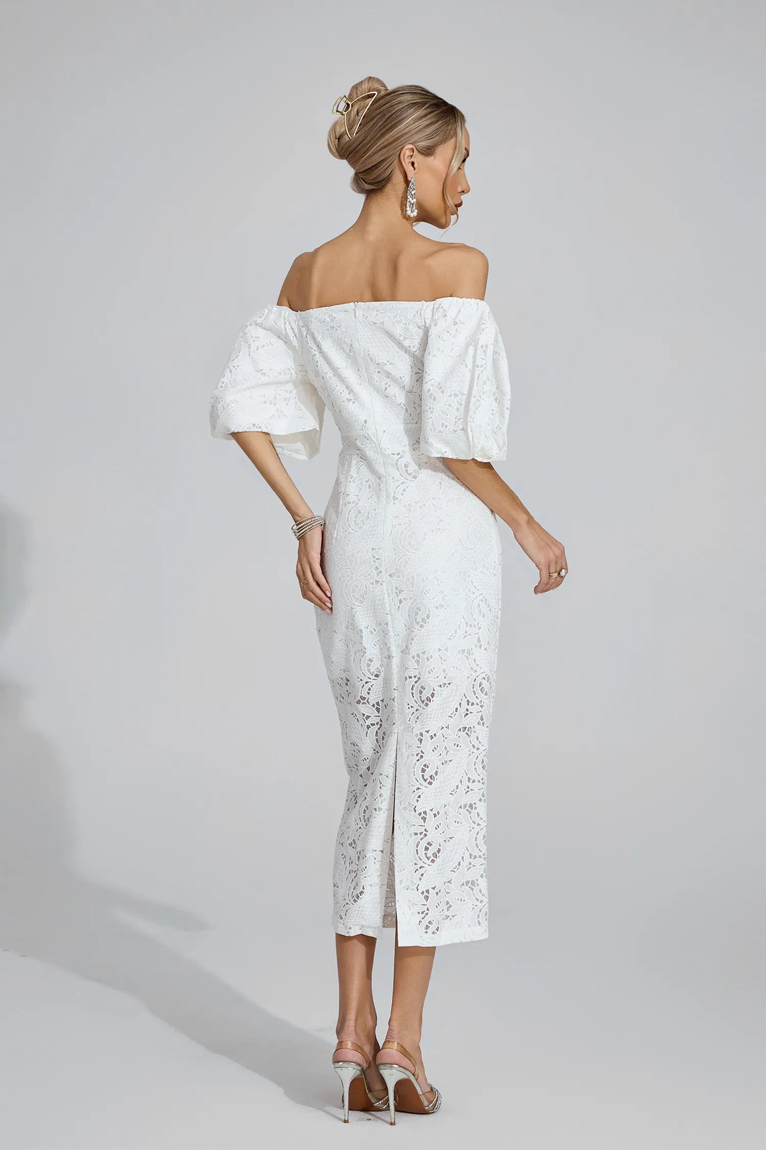 Désirée White One-Shoulder Maxi Dress