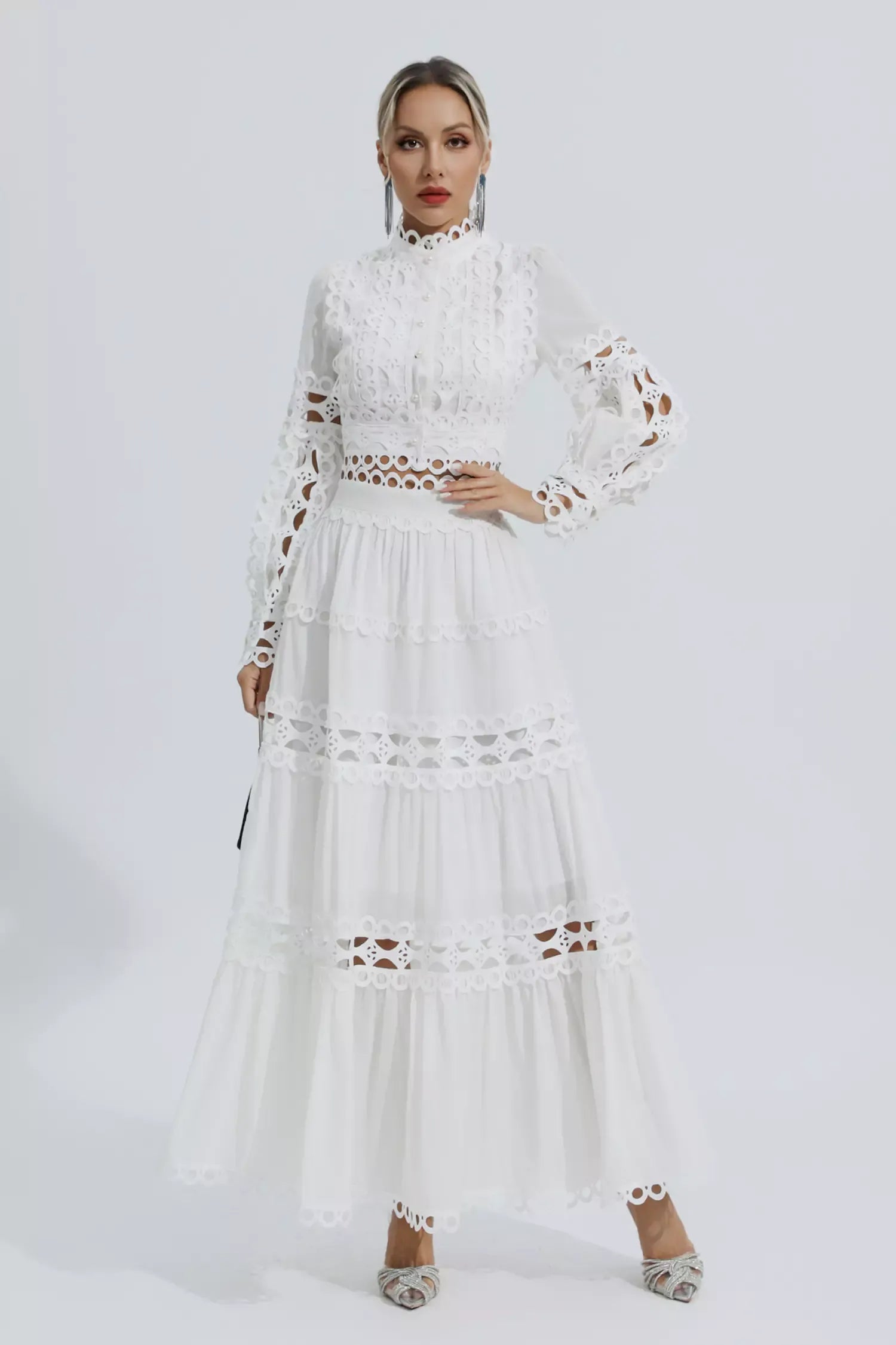 Bonnie White Lace Hollow Set