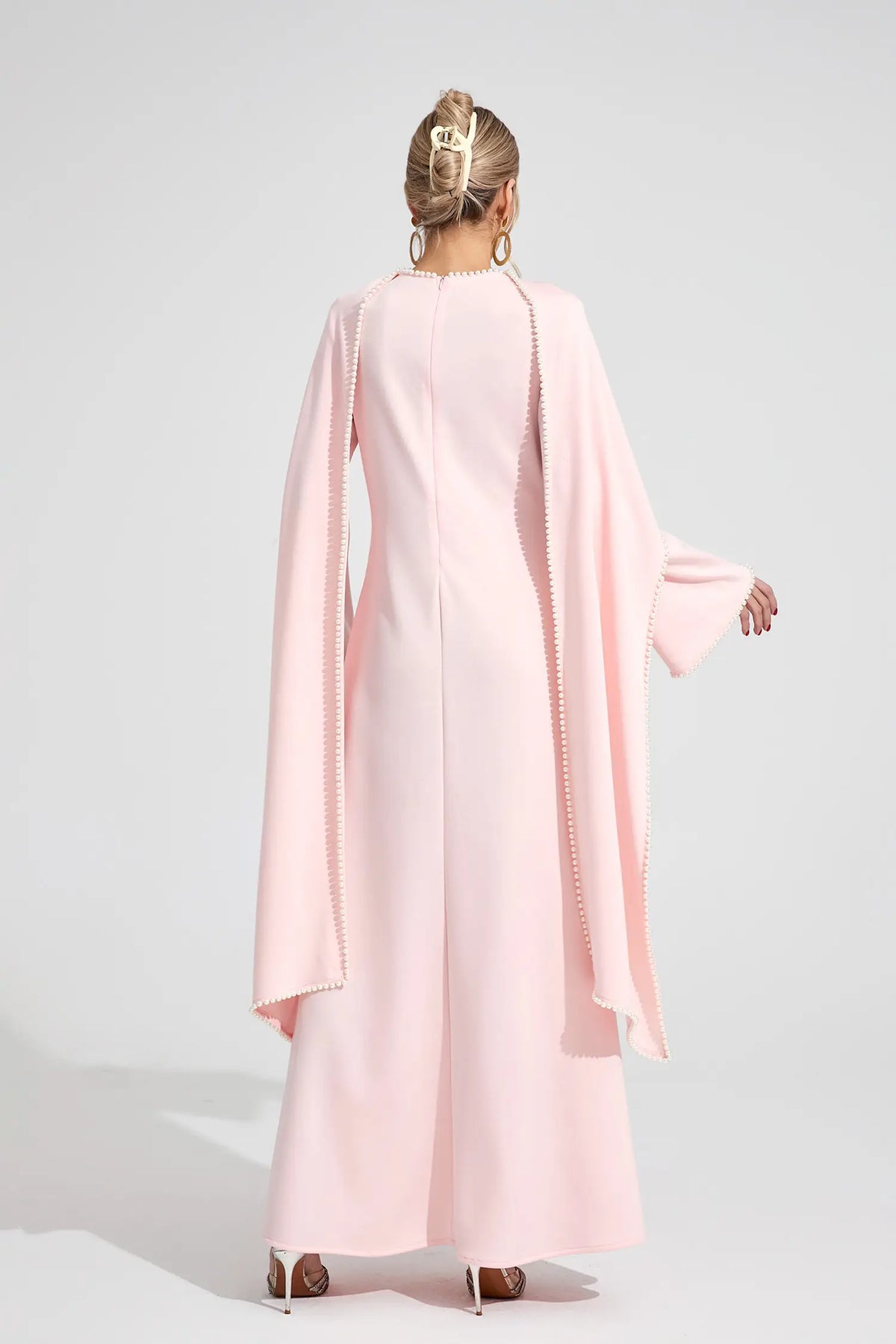 Kate Pink Pearl Maxi Dress