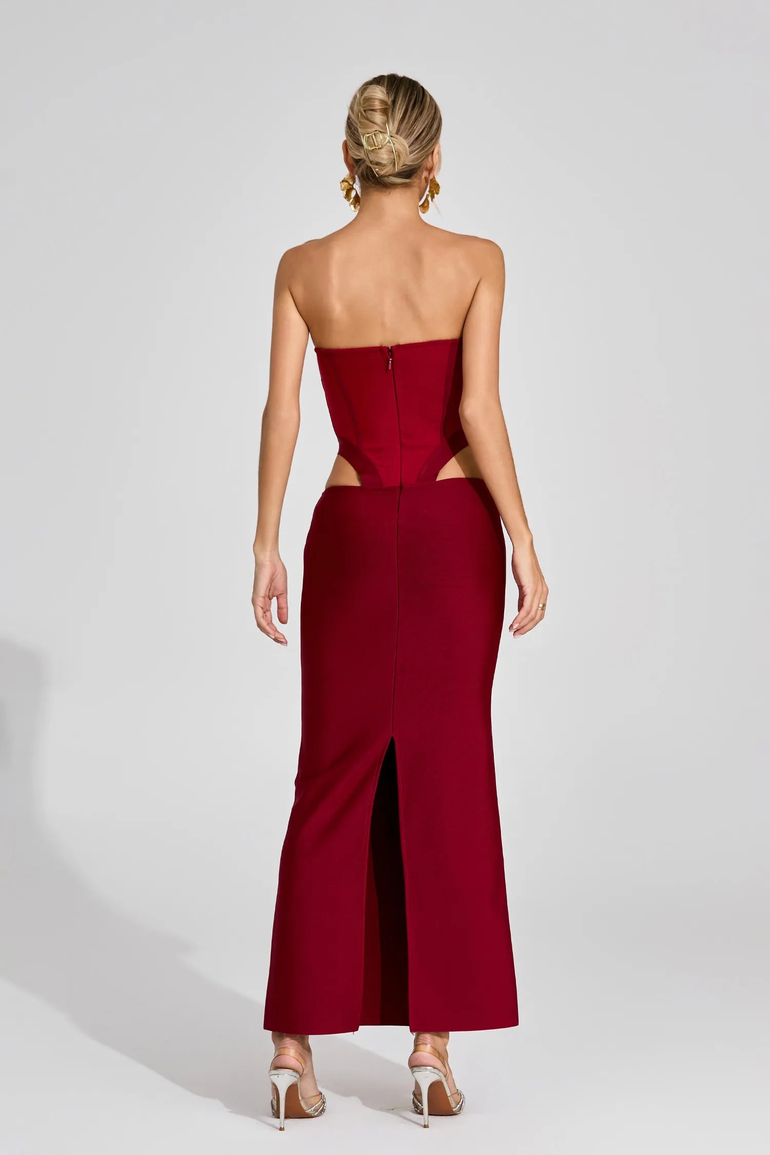 Vasilisa Red Cut Out Maxi Dress