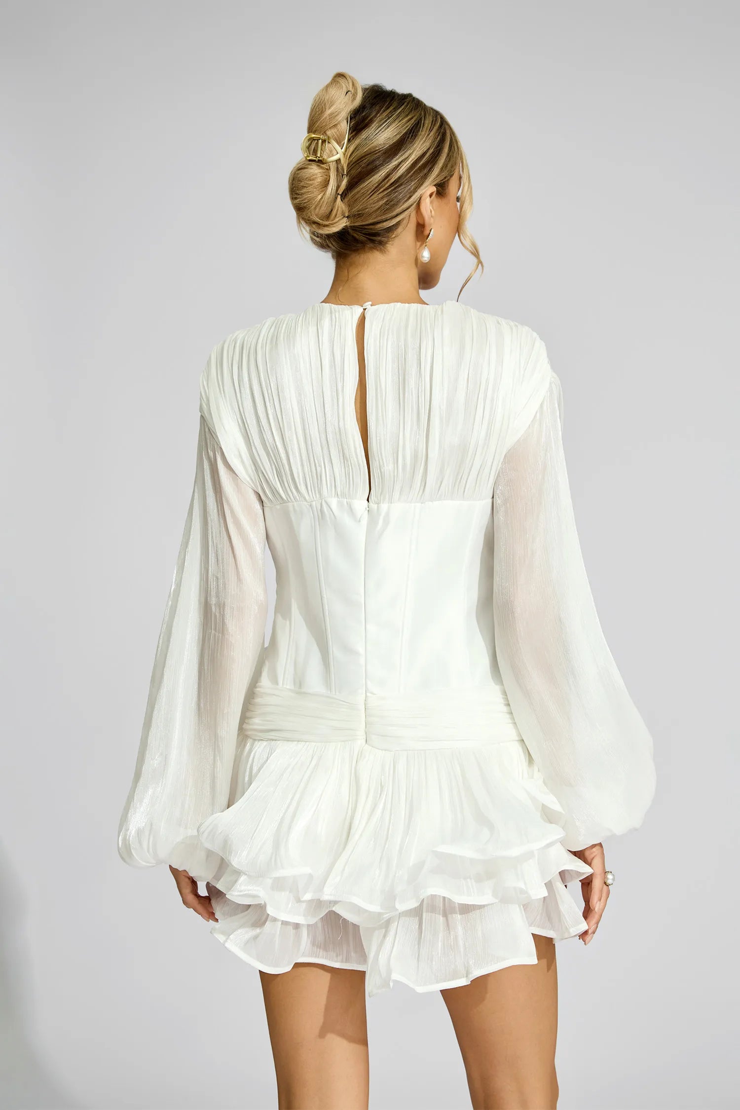 Christy White Corset Mini Dress