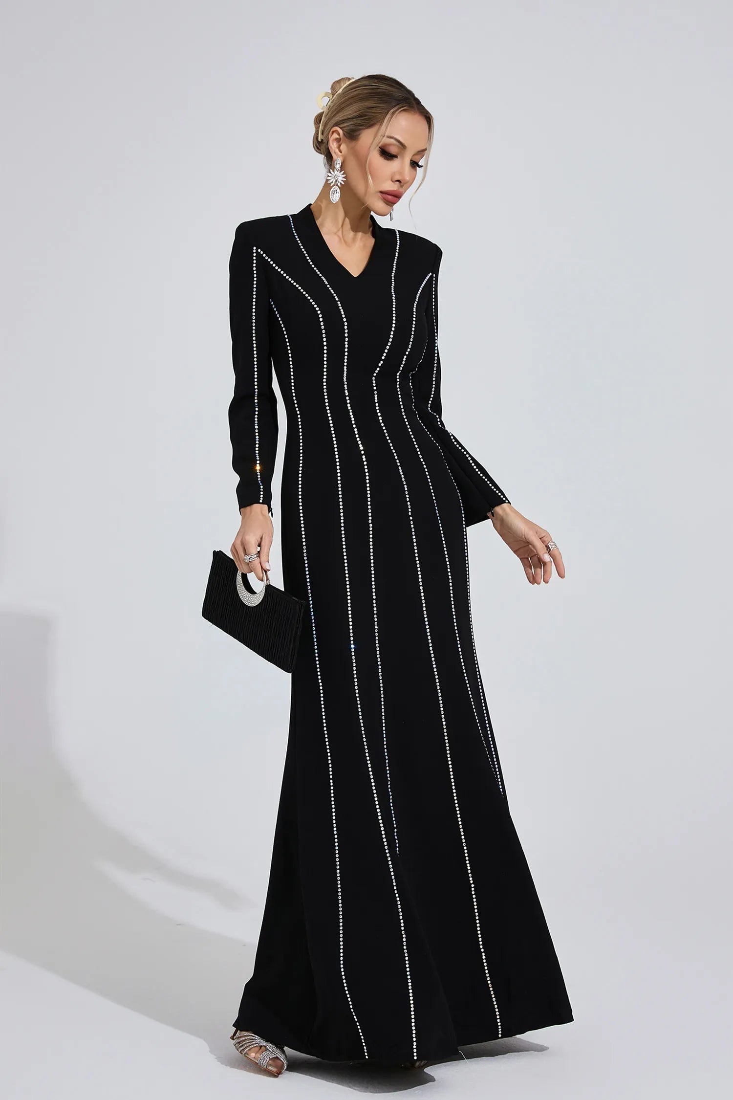 Calivra Black Diamond Maxi Dress