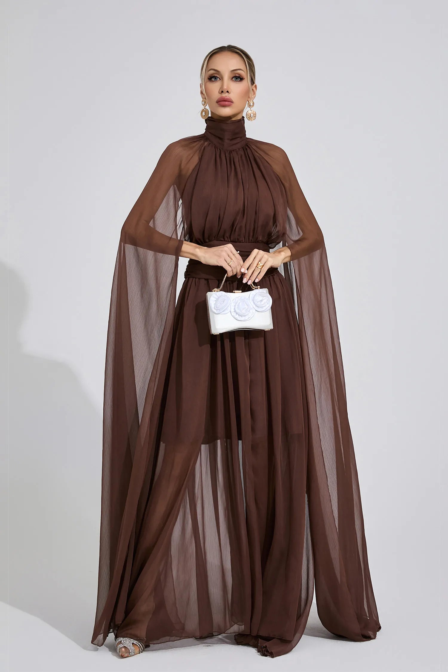Maresa Brown Royal Maxi Dress