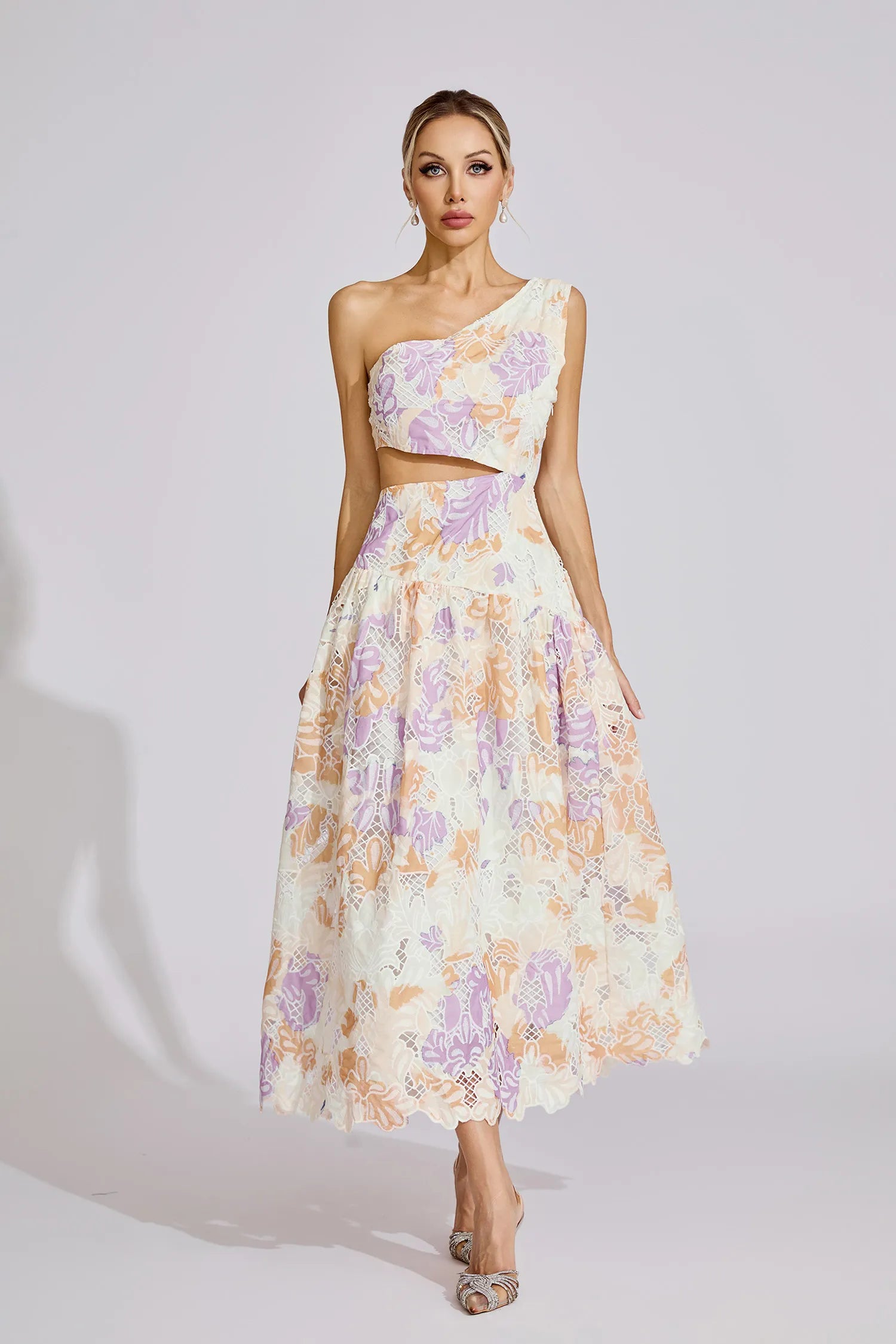 Taislyn Yellow Off-Shoulder Maxi Dress