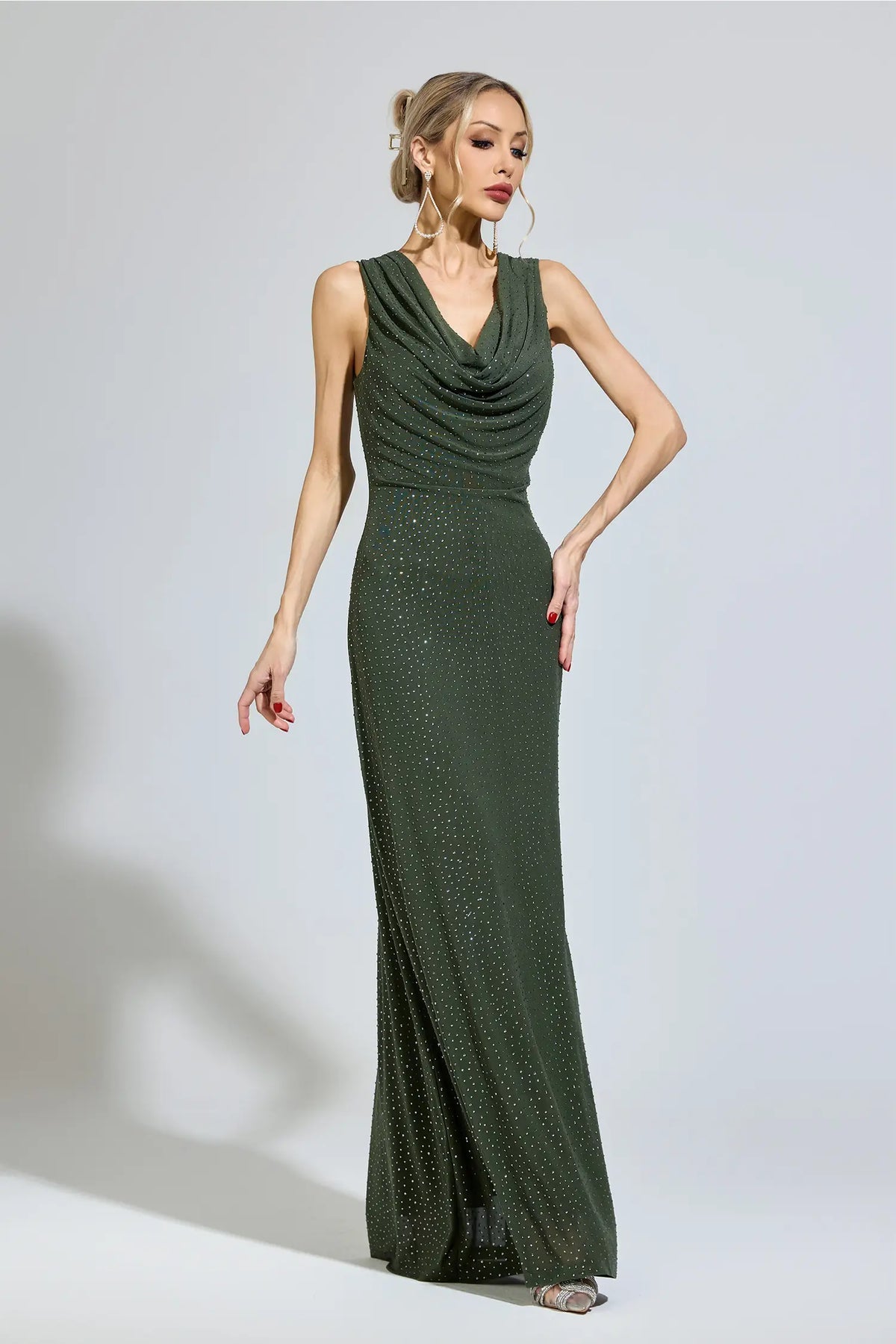 Billie Green Diamond Maxi Dress