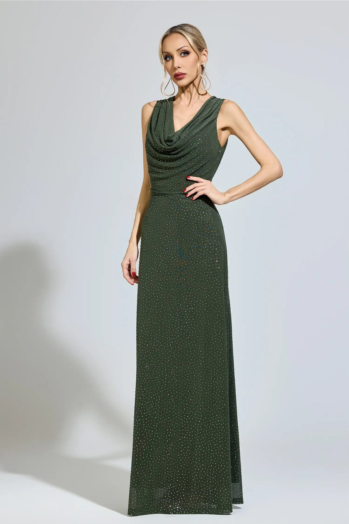 Billie Green Diamond Maxi Dress