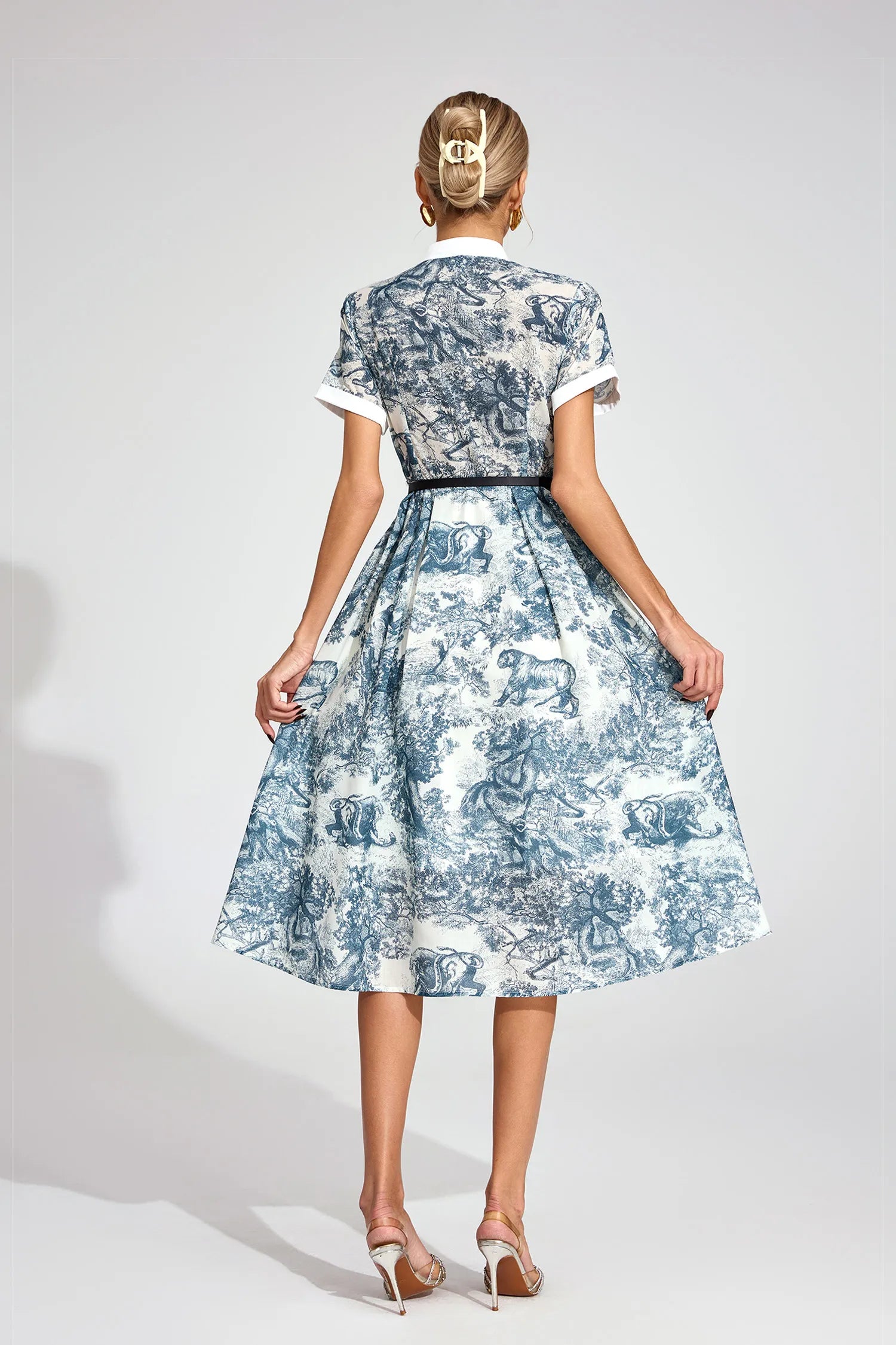Wisteria White Printed Maxi Dress