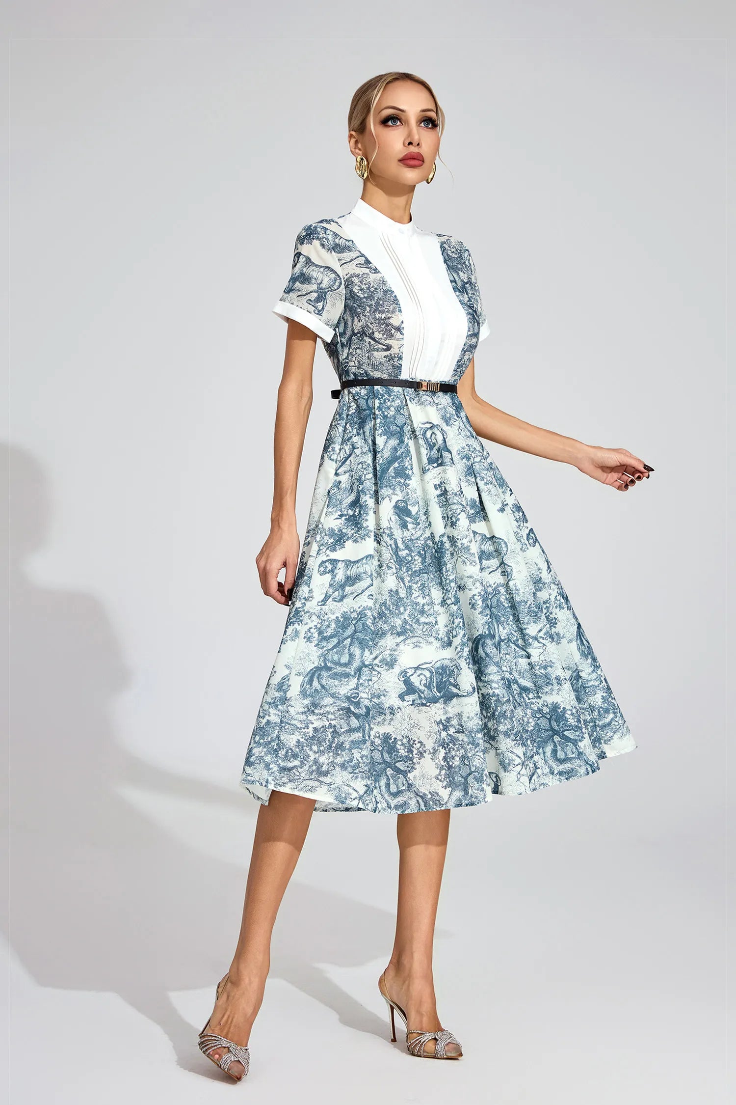 Wisteria White Printed Maxi Dress