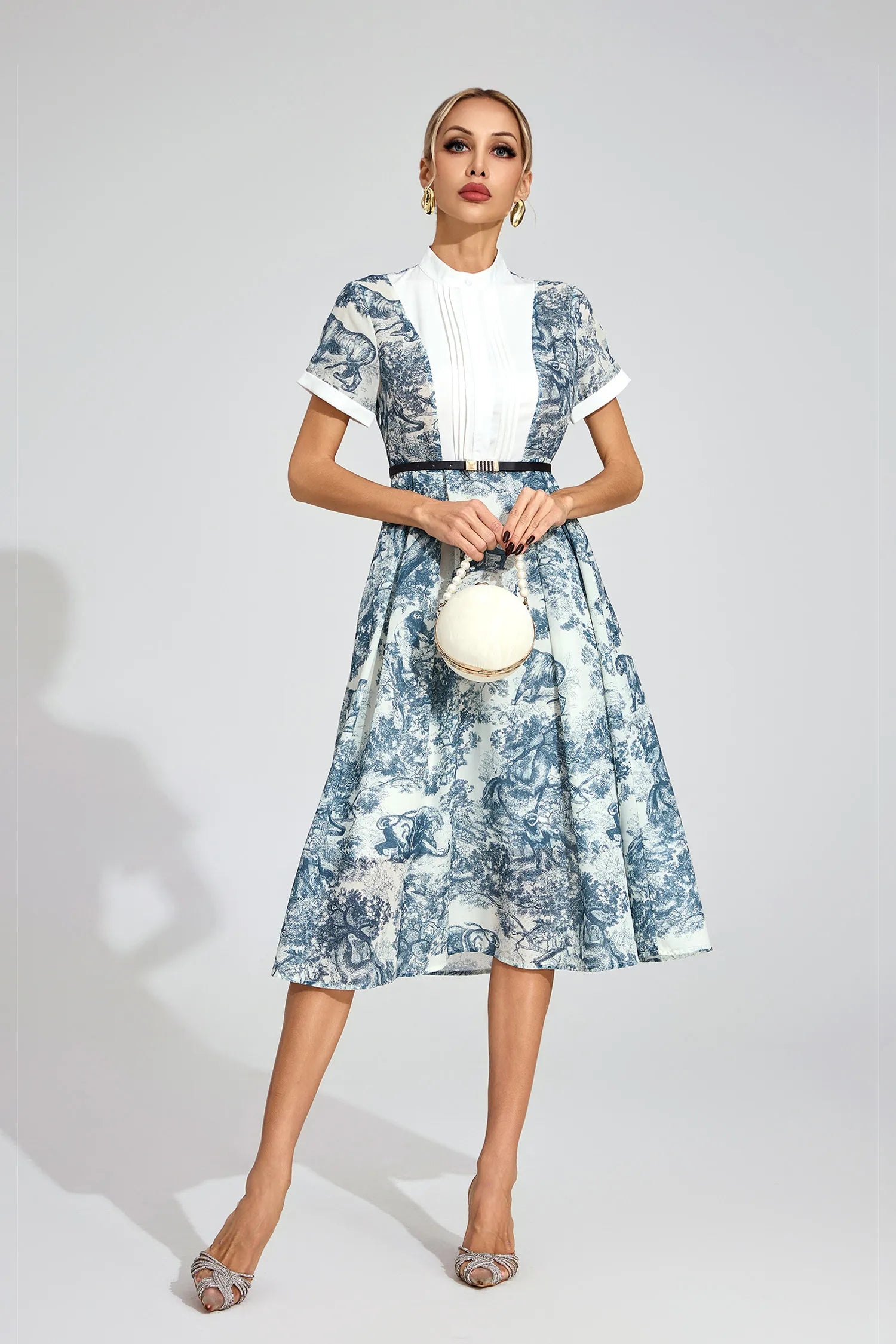 Wisteria White Printed Maxi Dress