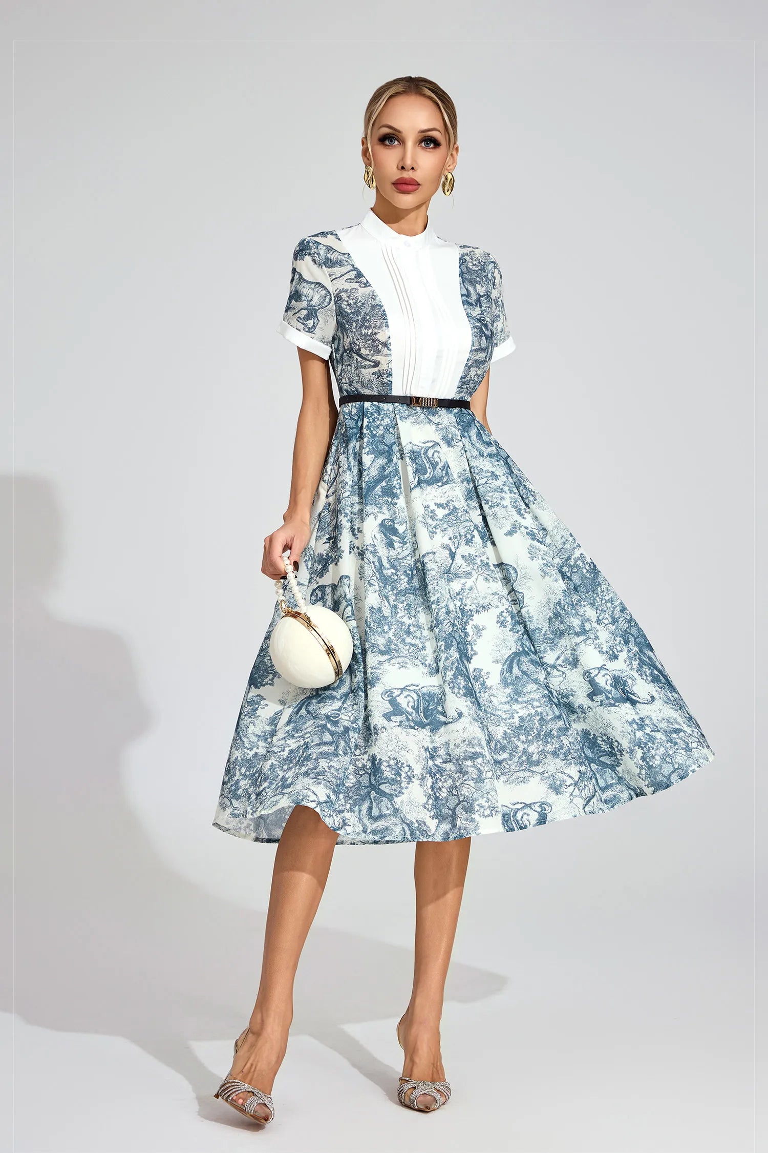 Wisteria White Printed Maxi Dress