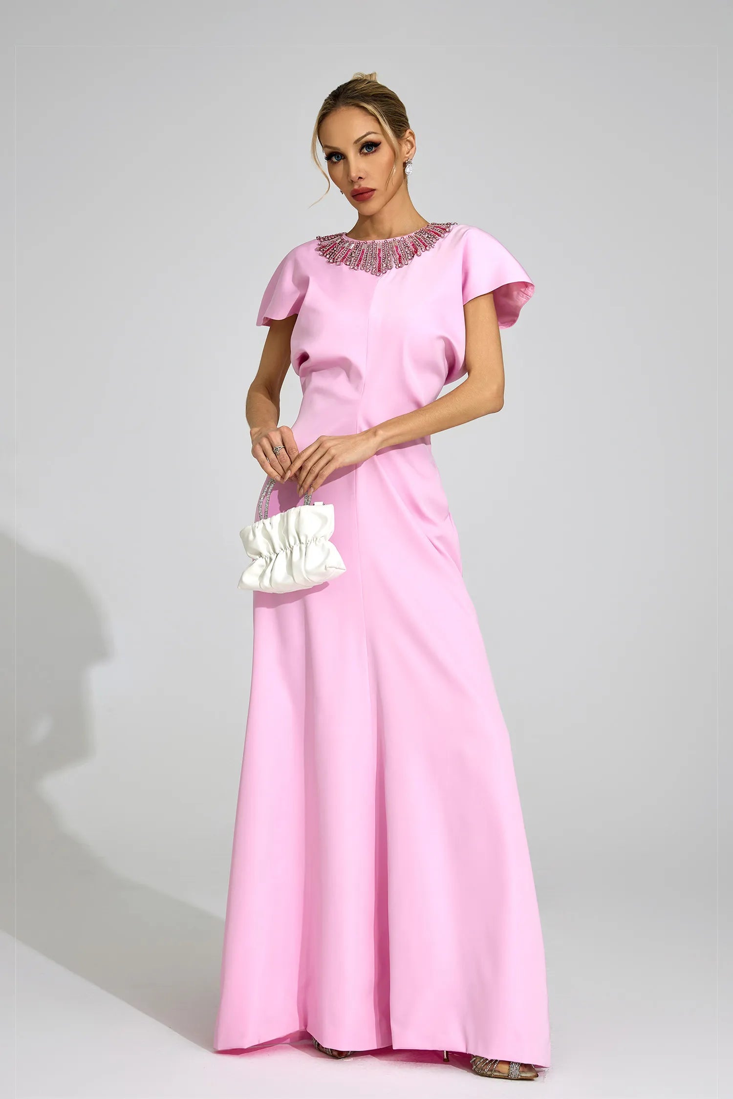 Asteria Pink Diamond Maxi Dress