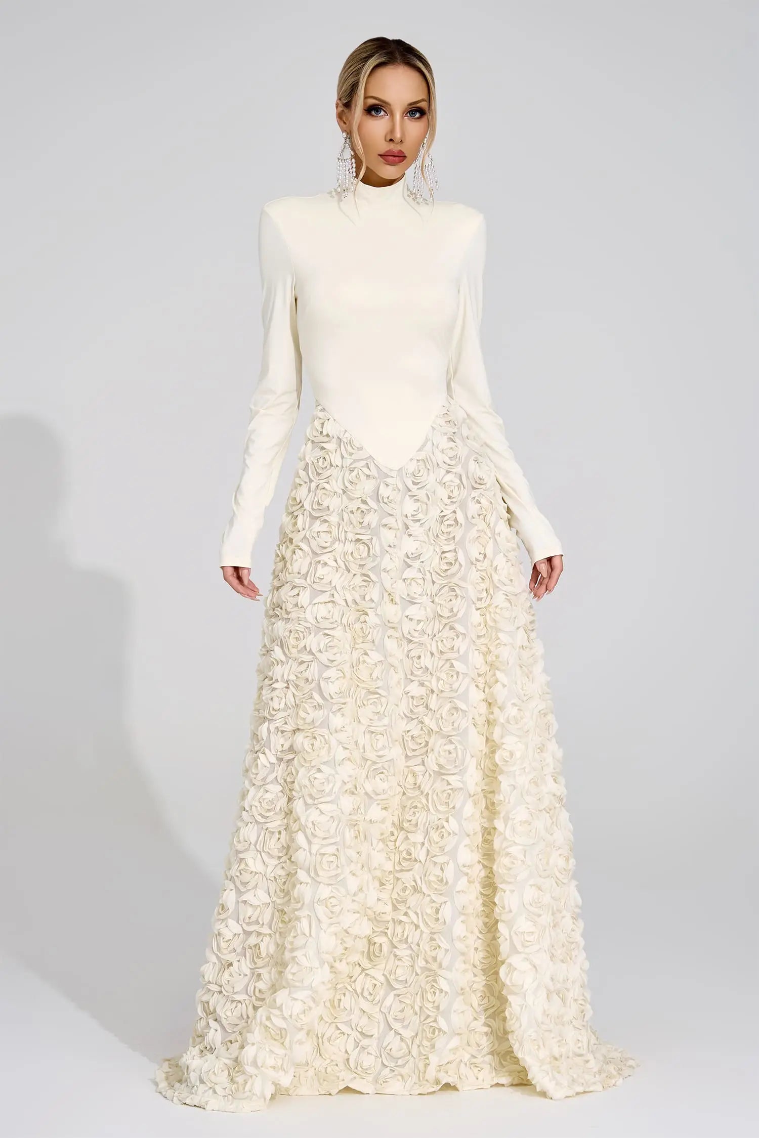 Stevie White Floral Maxi Dress