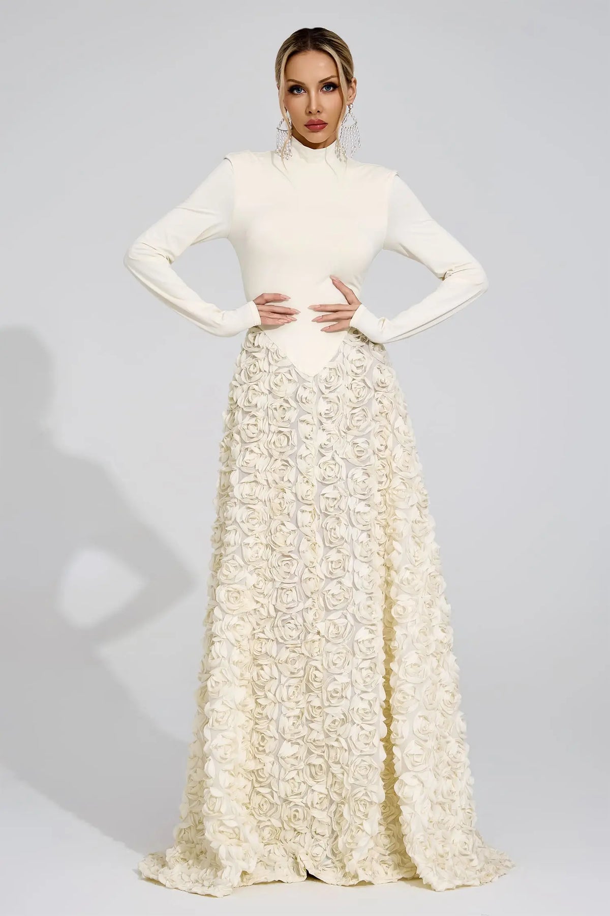 Stevie White Floral Maxi Dress