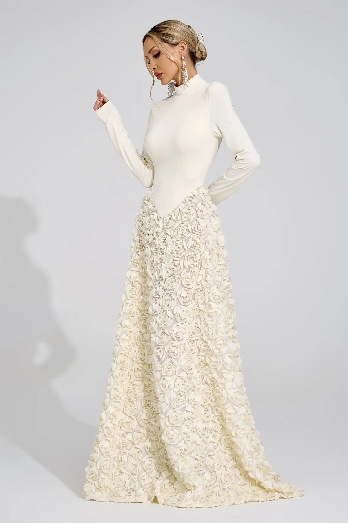 Stevie White Floral Maxi Dress