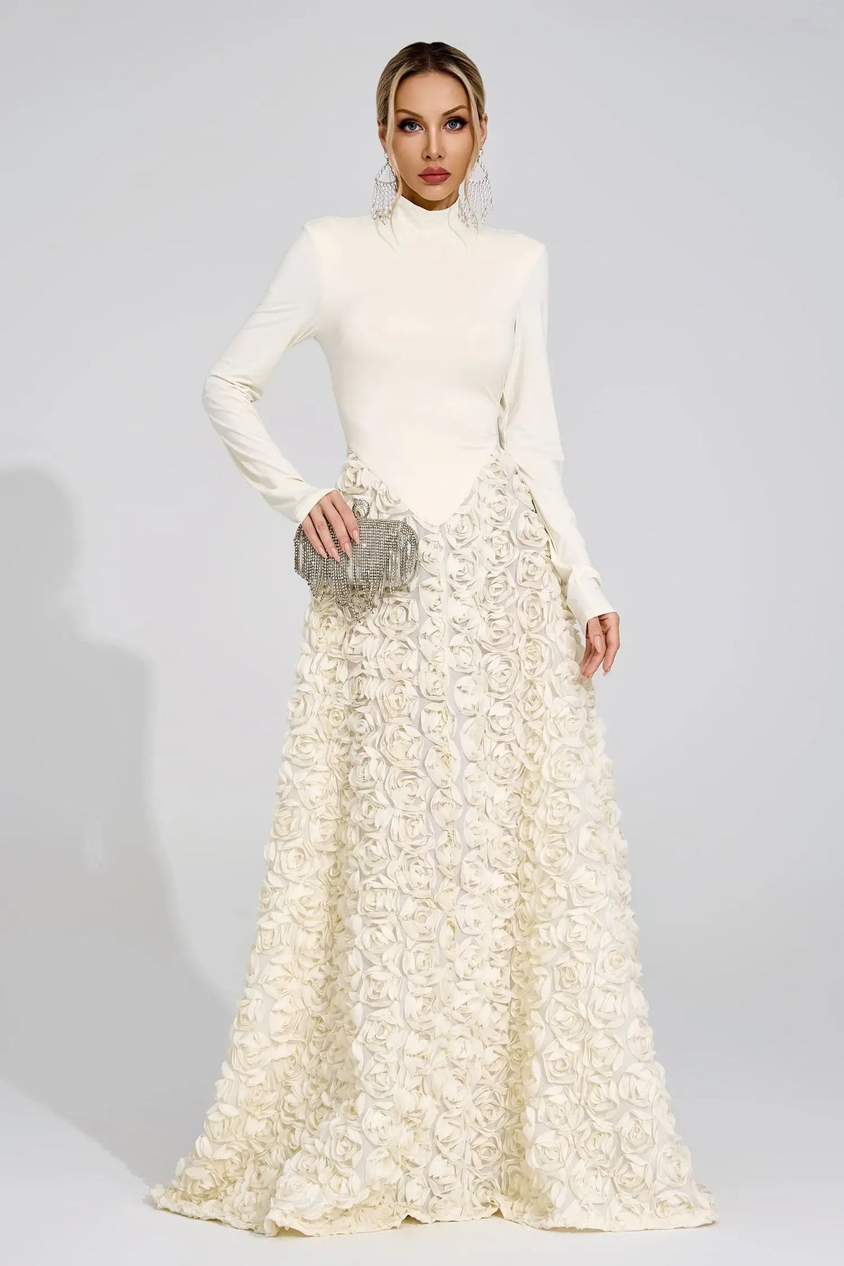 Stevie White Floral Maxi Dress