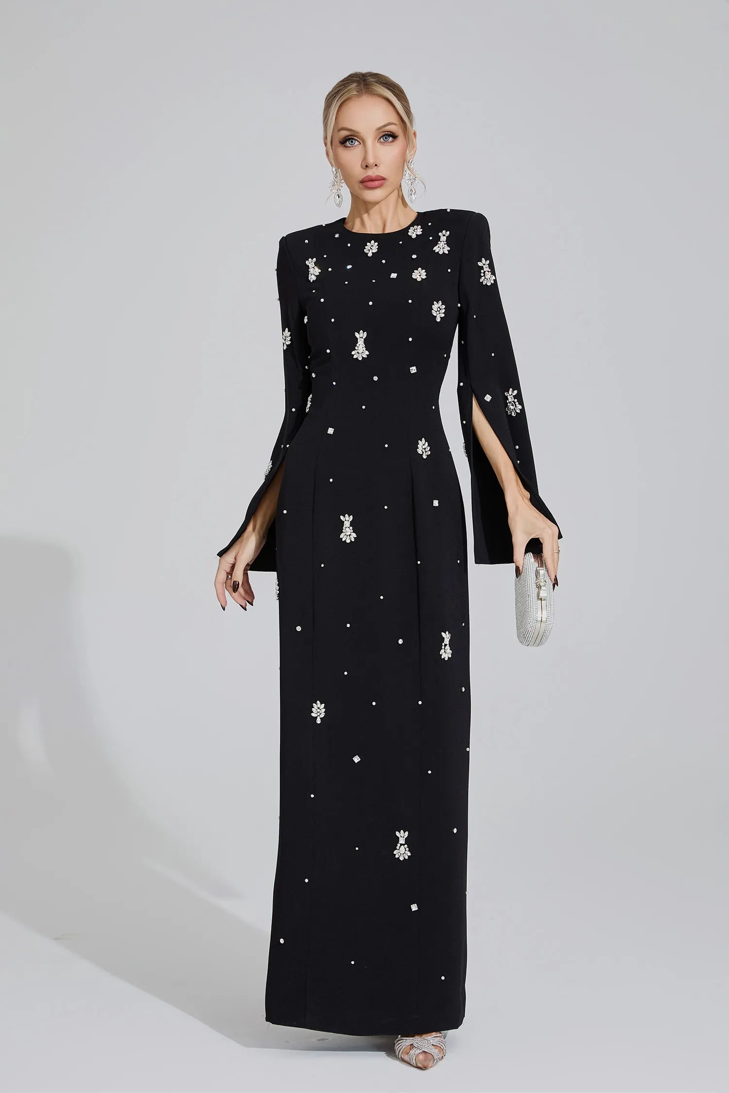Vayla Black Diamond Maxi Dress