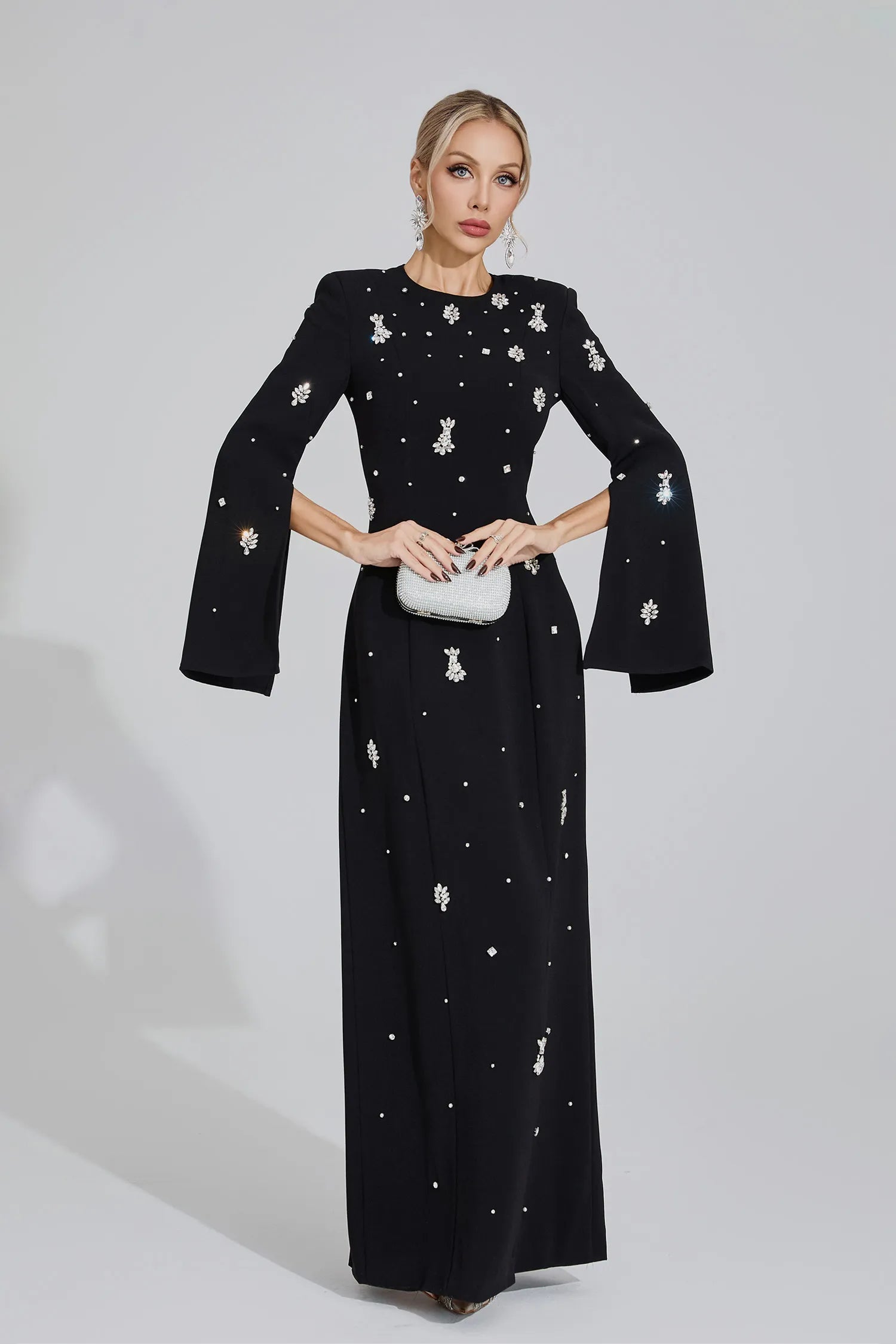 Vayla Black Diamond Maxi Dress