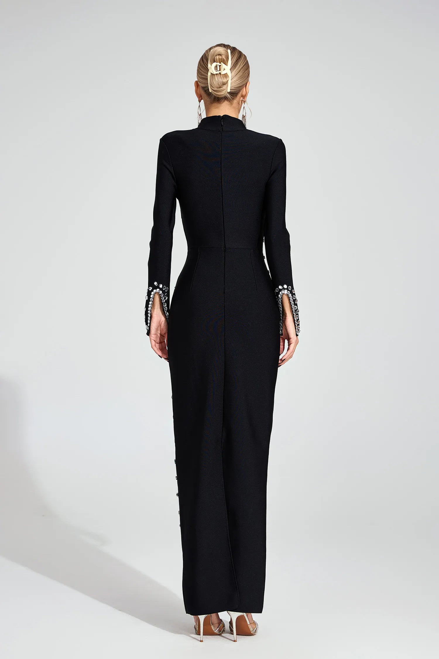 Echo Black Sequined Maxi Dress