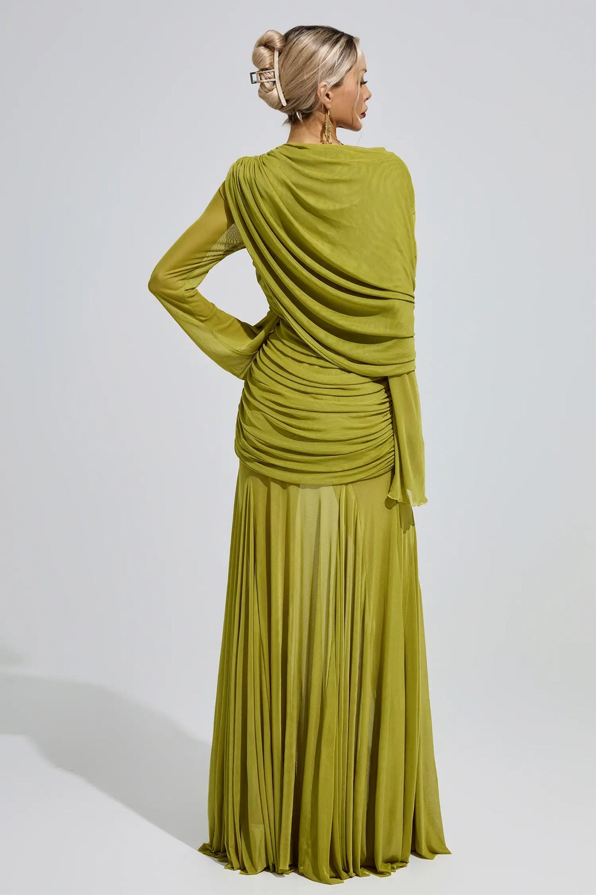 Sloane Green Bandage Maxi Dress