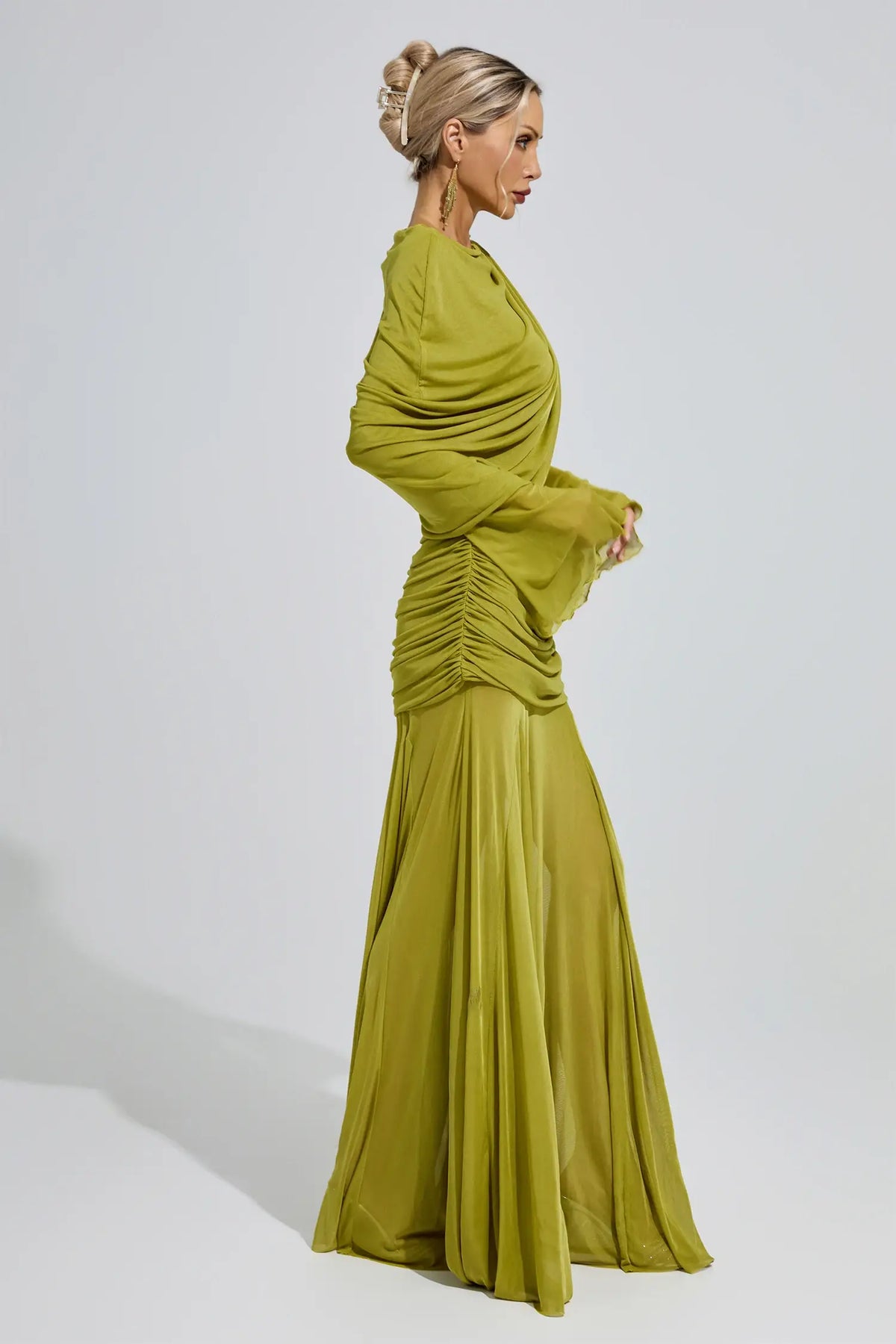 Sloane Green Bandage Maxi Dress