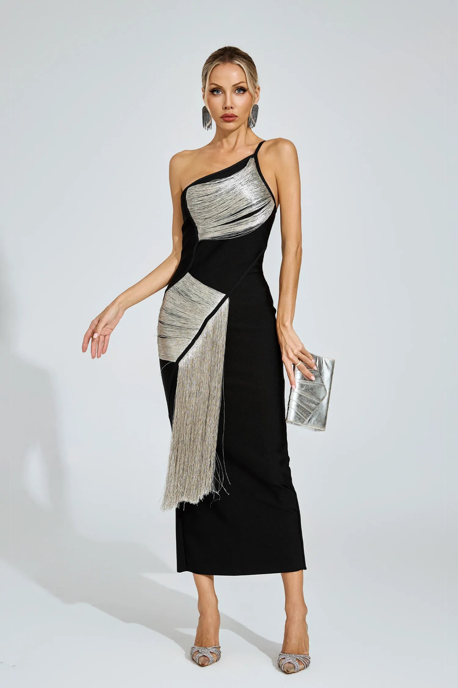 Aroha One - Shoulder Bandage Maxi Dress