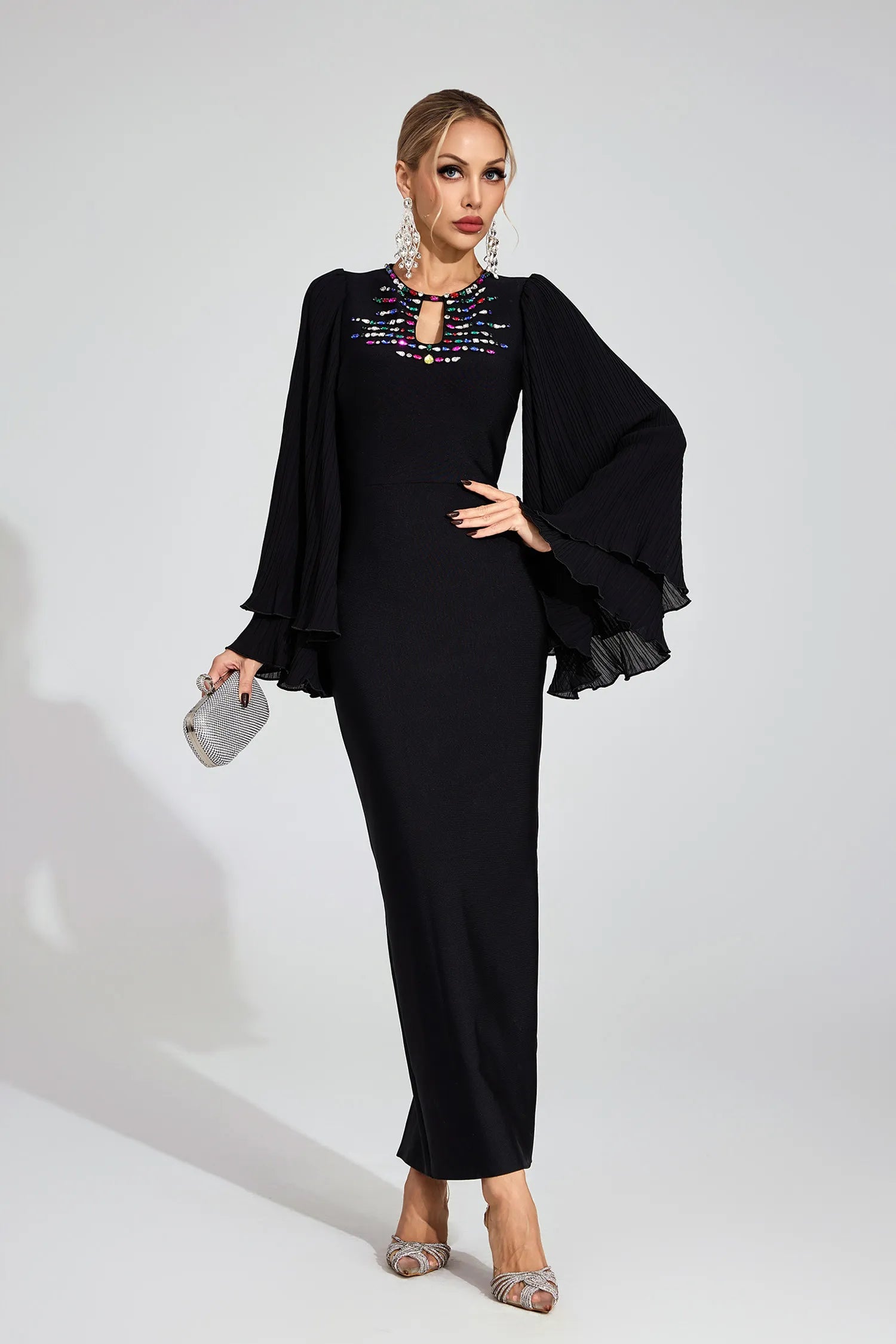 Aerin Black Bandage Maxi Dress