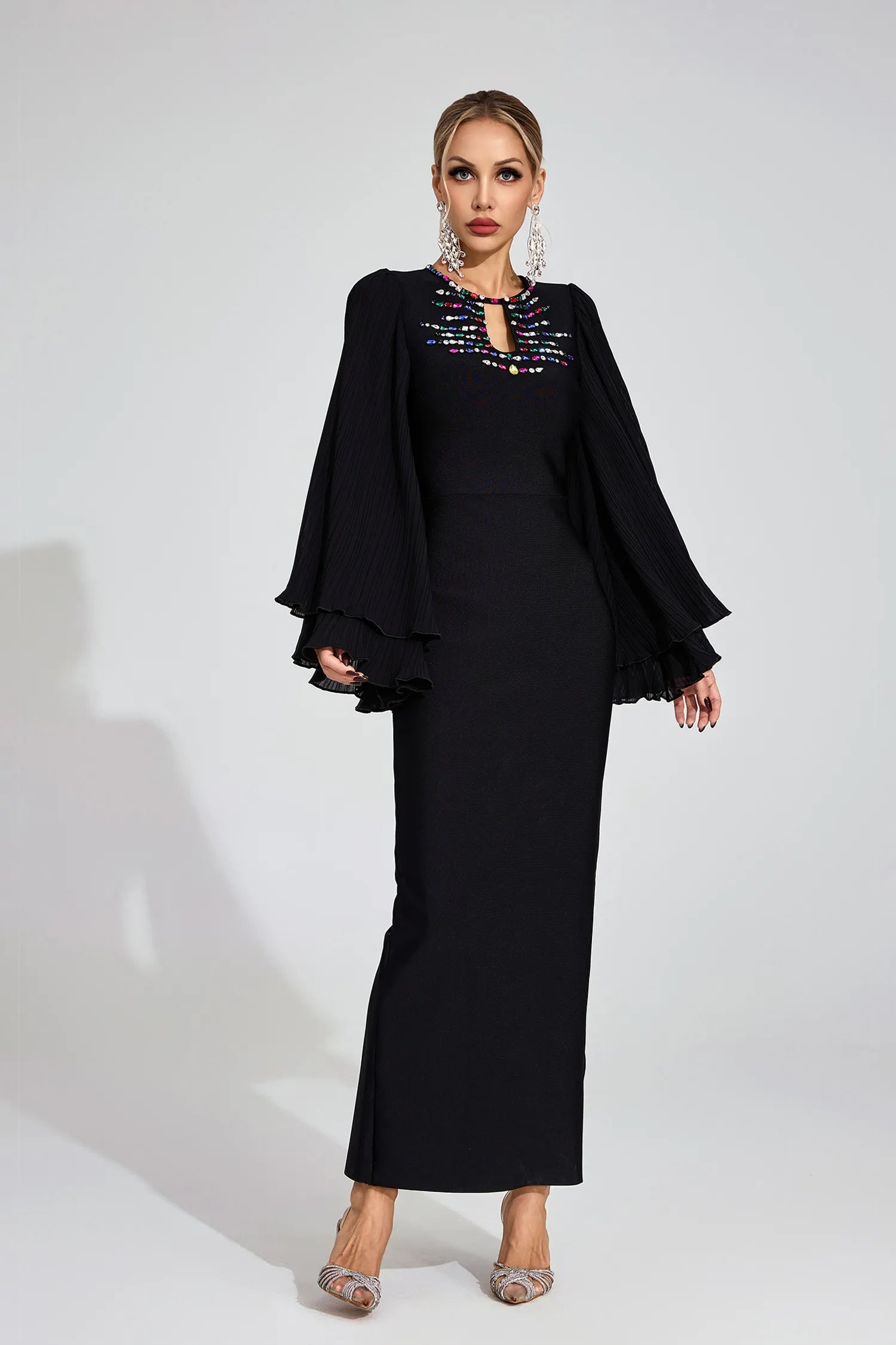 Aerin Black Bandage Maxi Dress