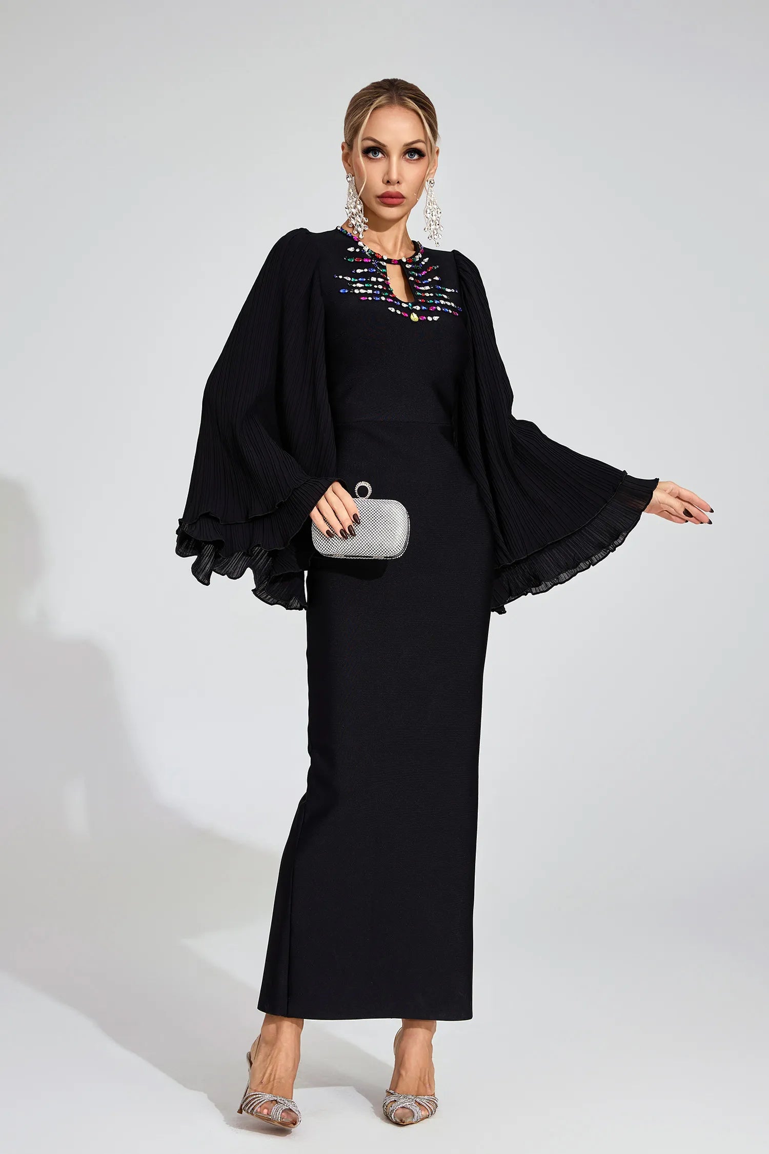 Aerin Black Bandage Maxi Dress