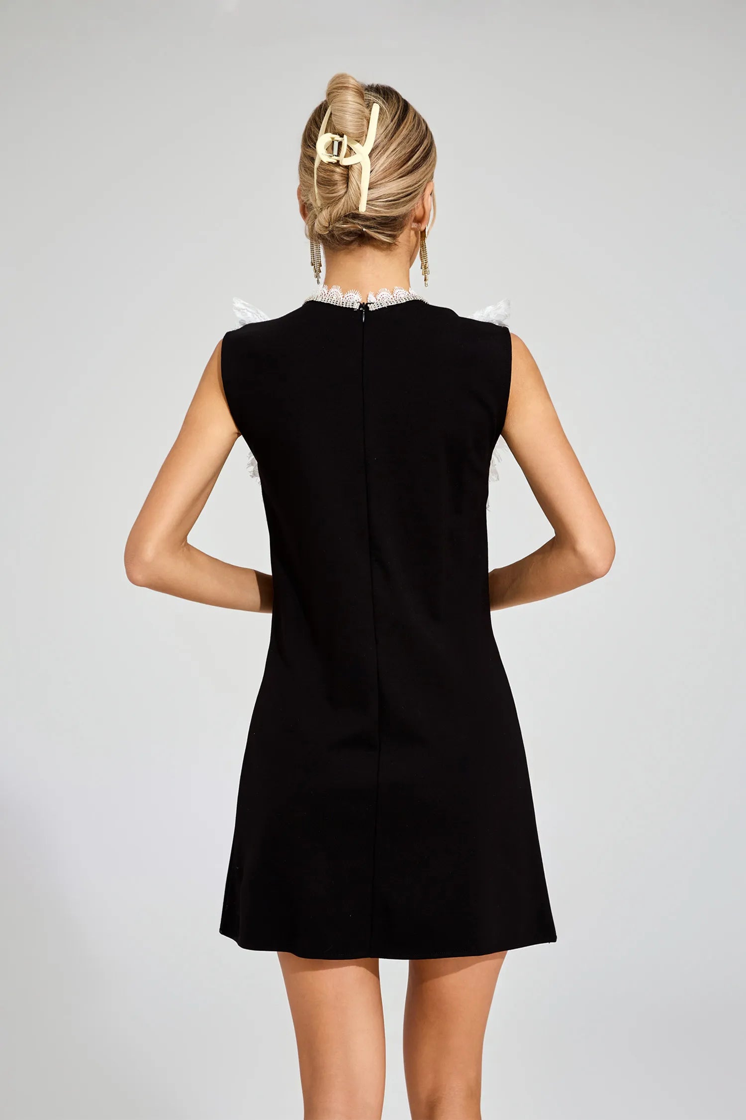 Rebecca Black Lace Mini Dress