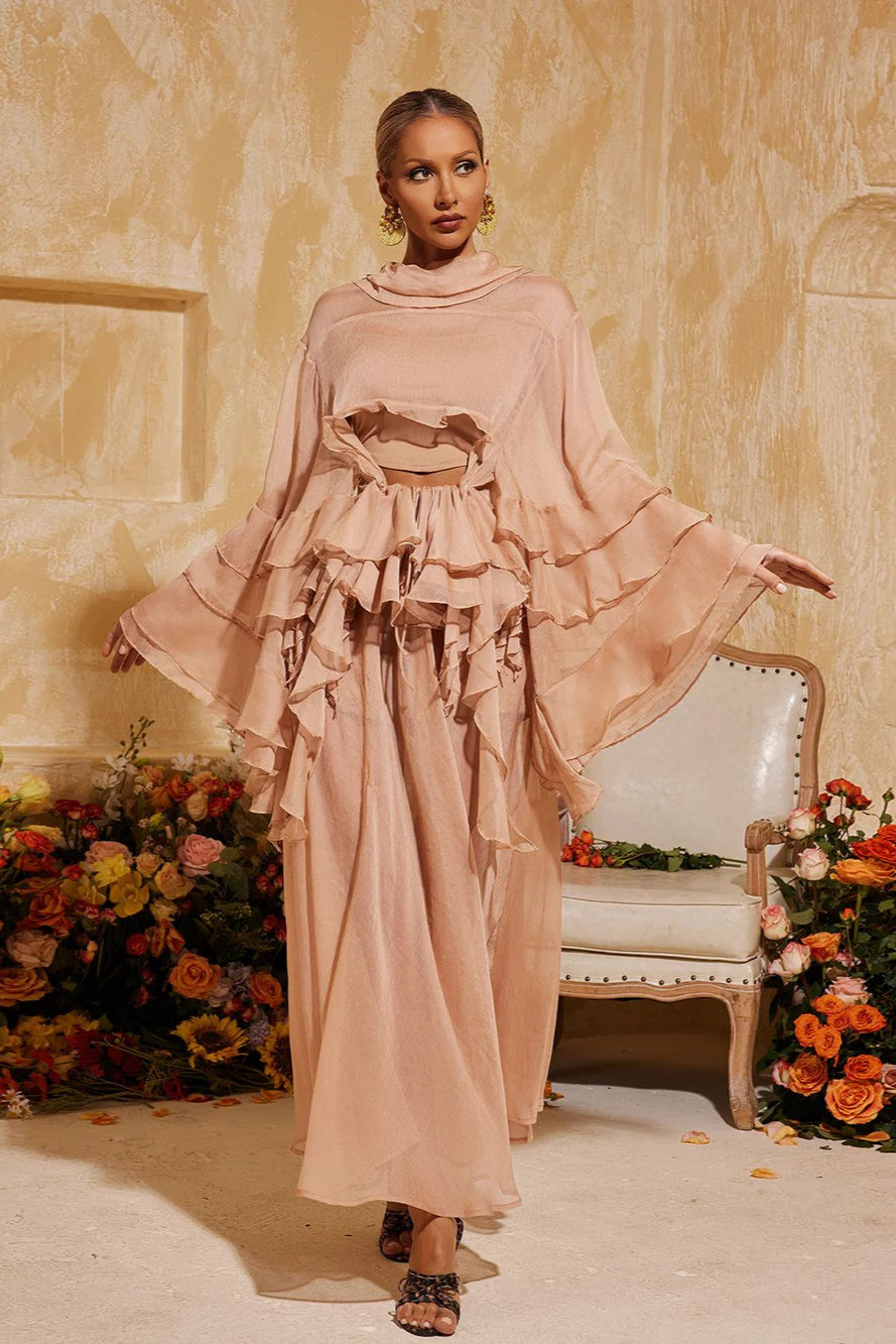 Ioana Ruffle Tiered Skirt Set