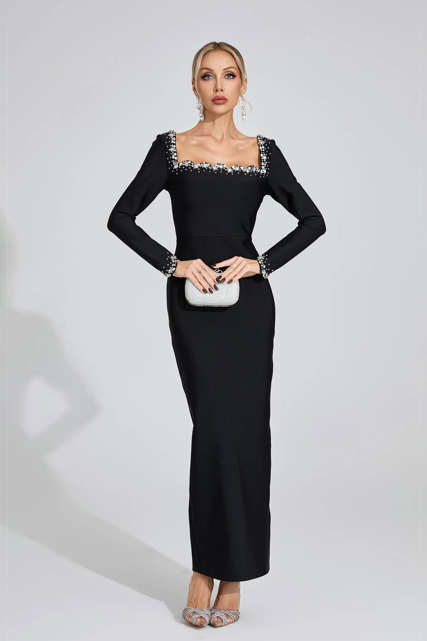 Scout Black Long Sleeve Maxi Dress
