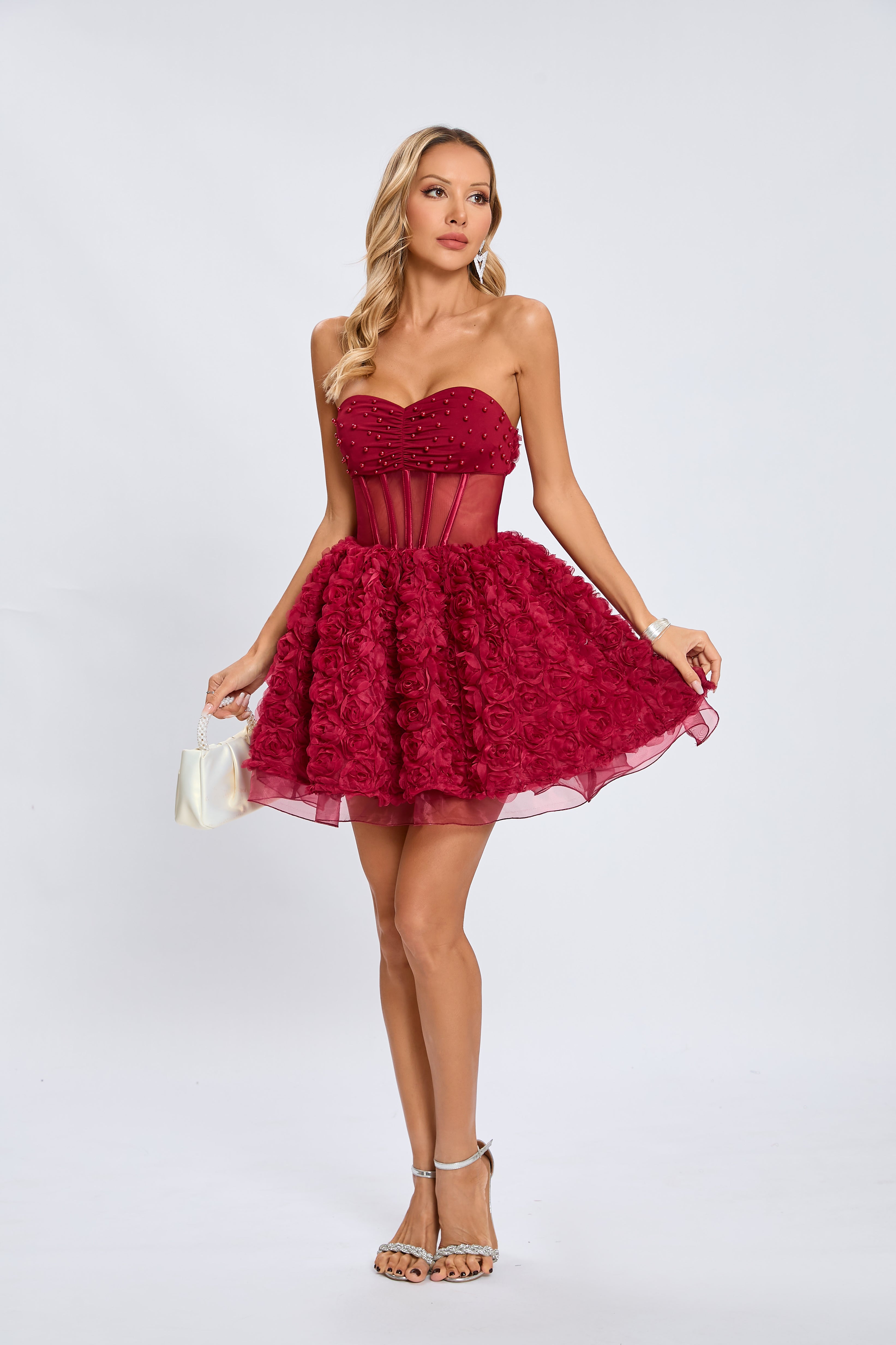 Rachel Bloom Corset Mini Dress