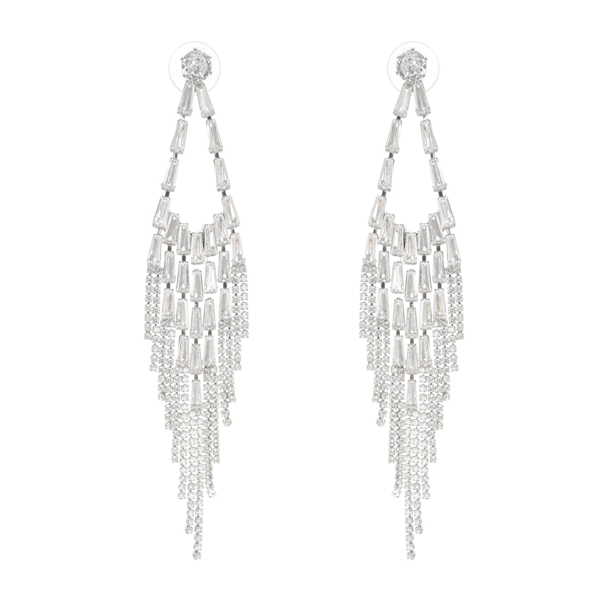 Isabelle crystal-embellished drop earrings