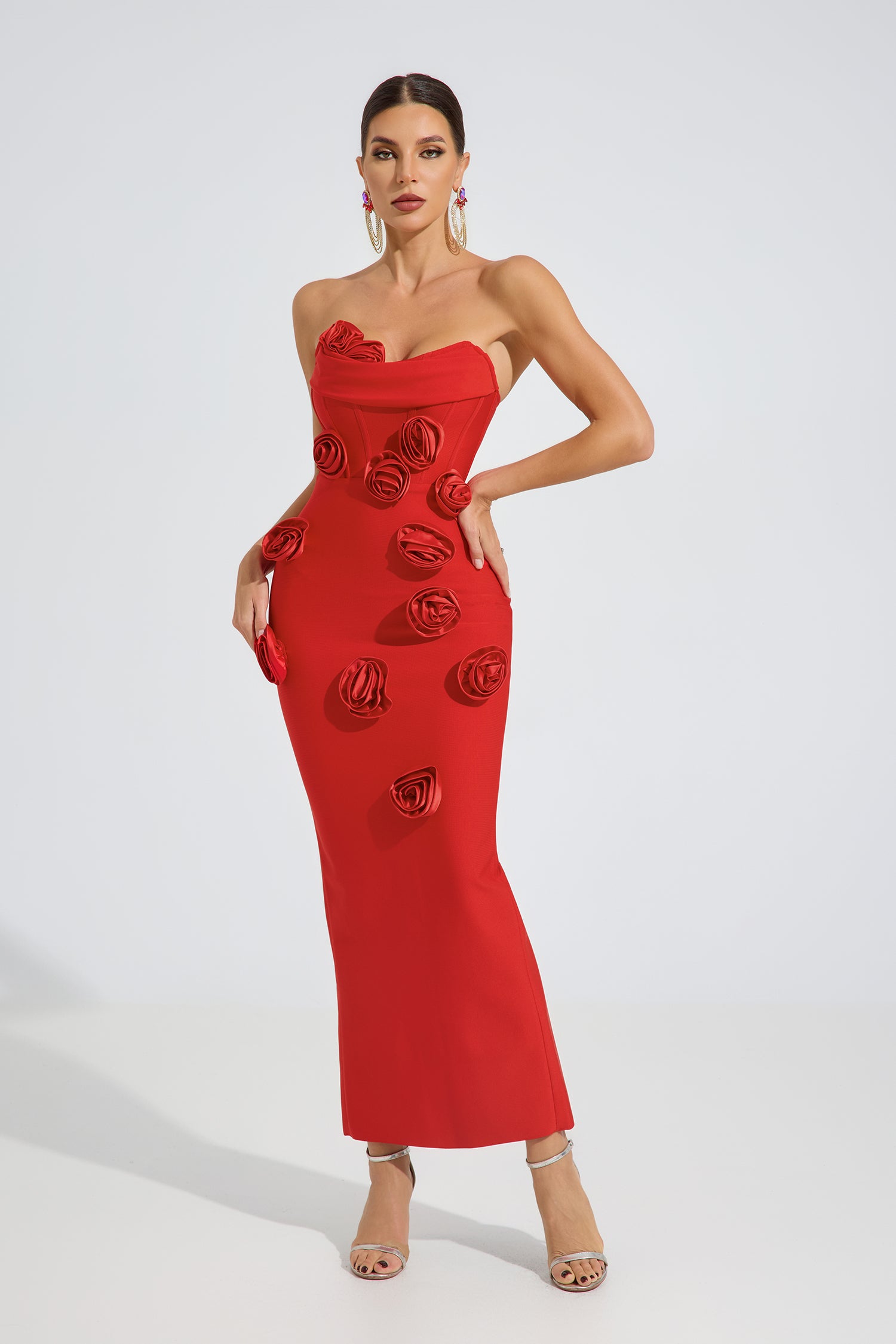 Calyx Scarlet Rose Maxi Dress