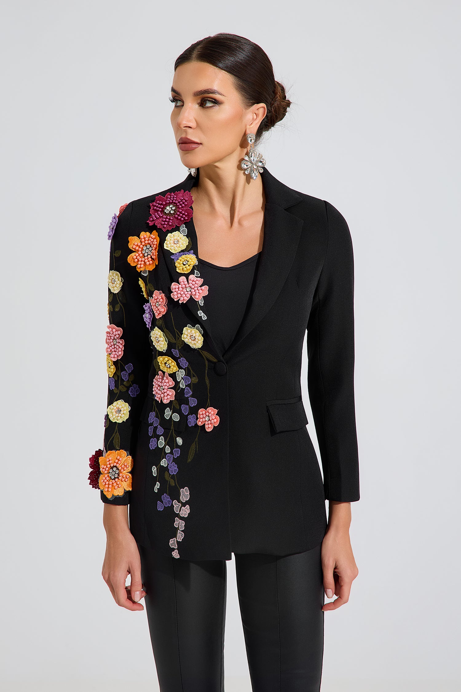Virel Bloom Embellished Blazer