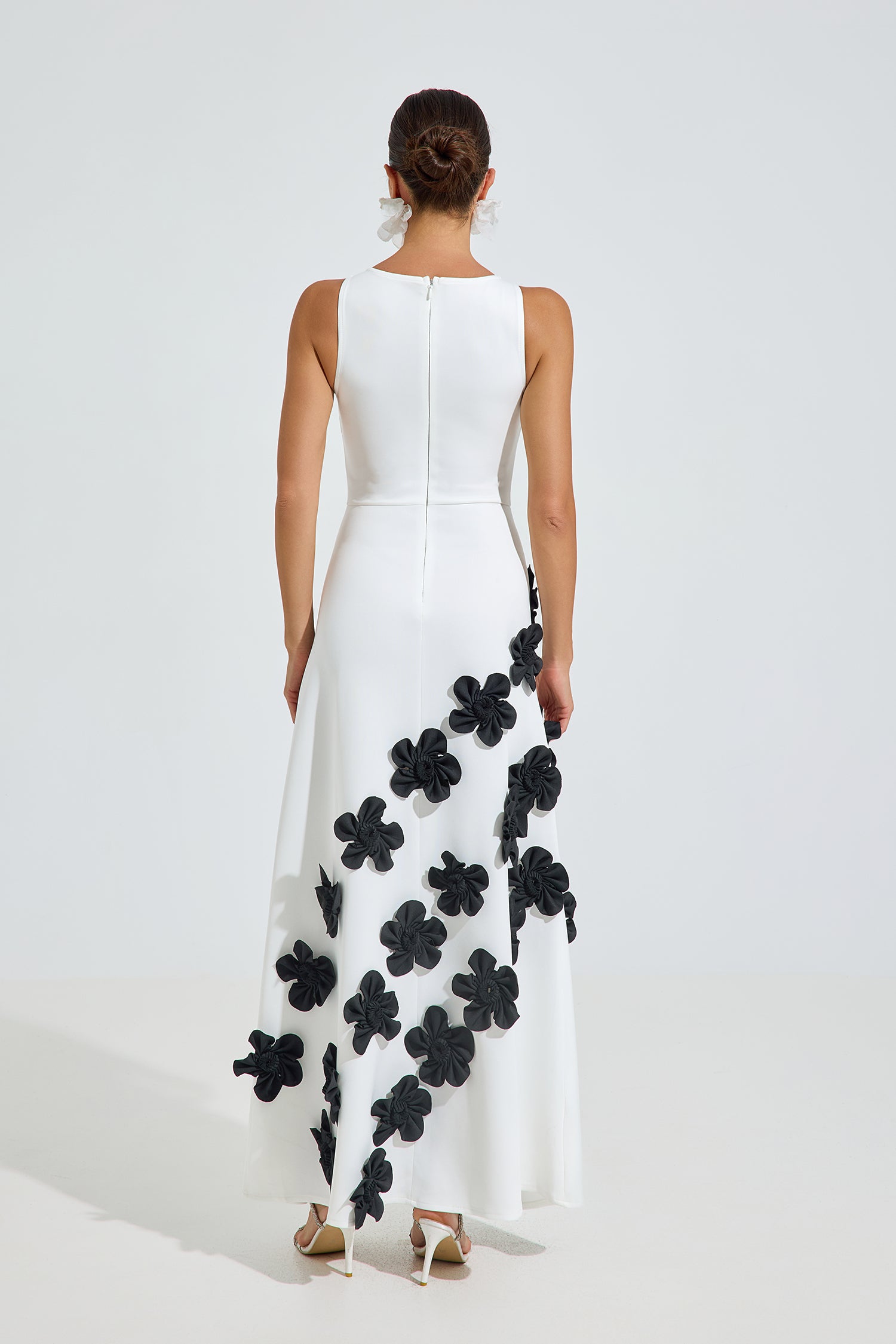 Tilly Noir Blossom Maxi Dress