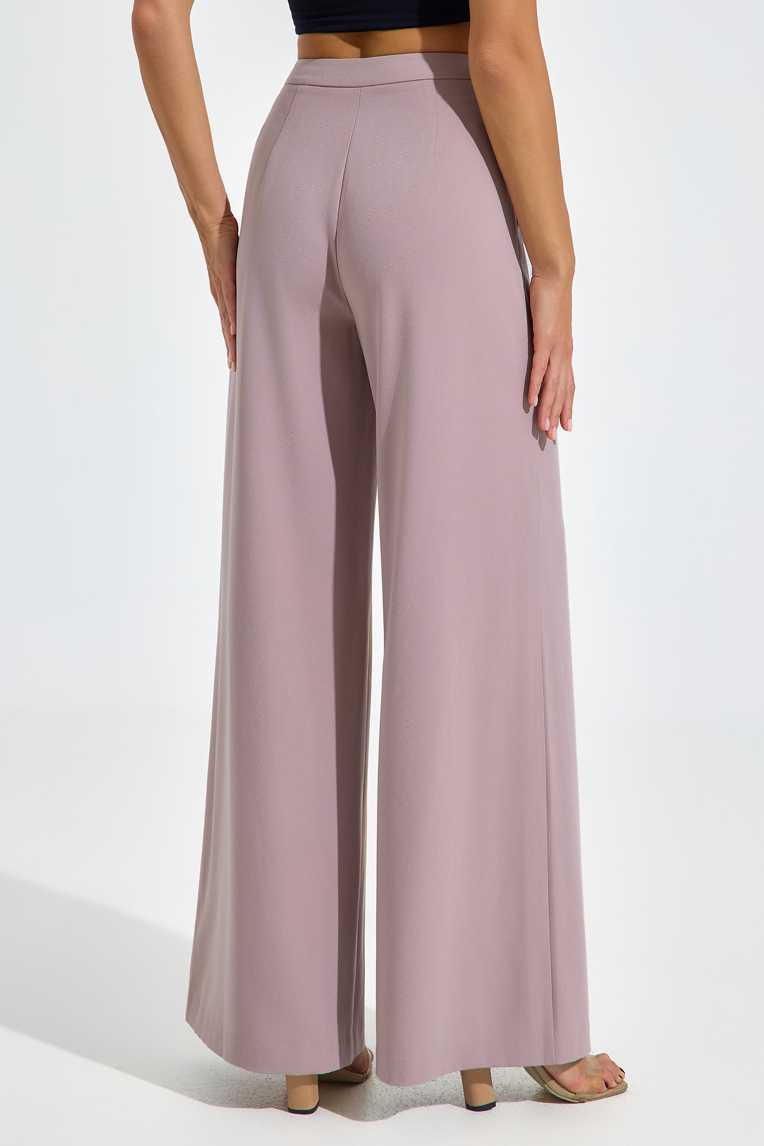 Hadid Embroidered Blush Pantsuit Set
