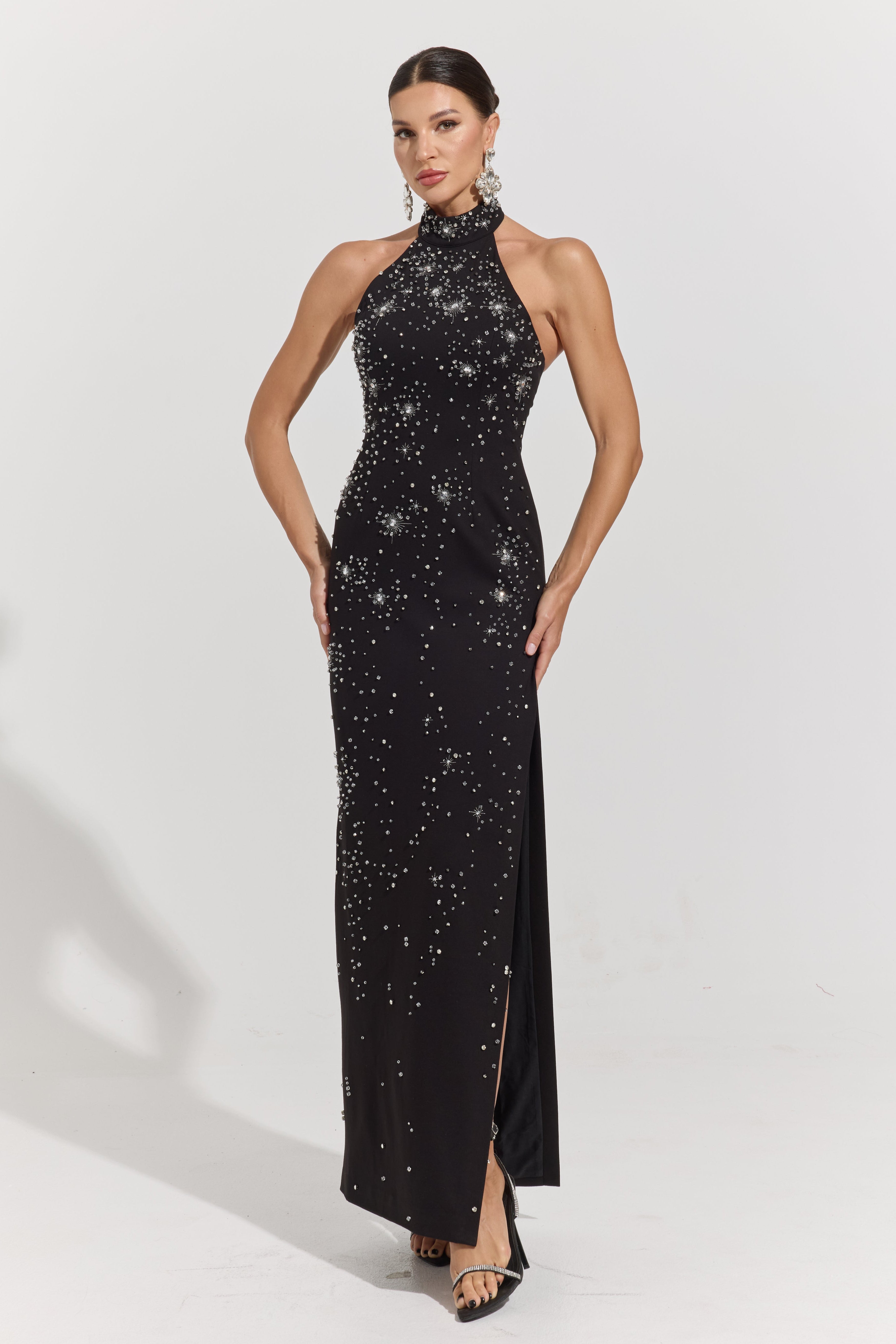 Bexley Stardust Halter Maxi Dress