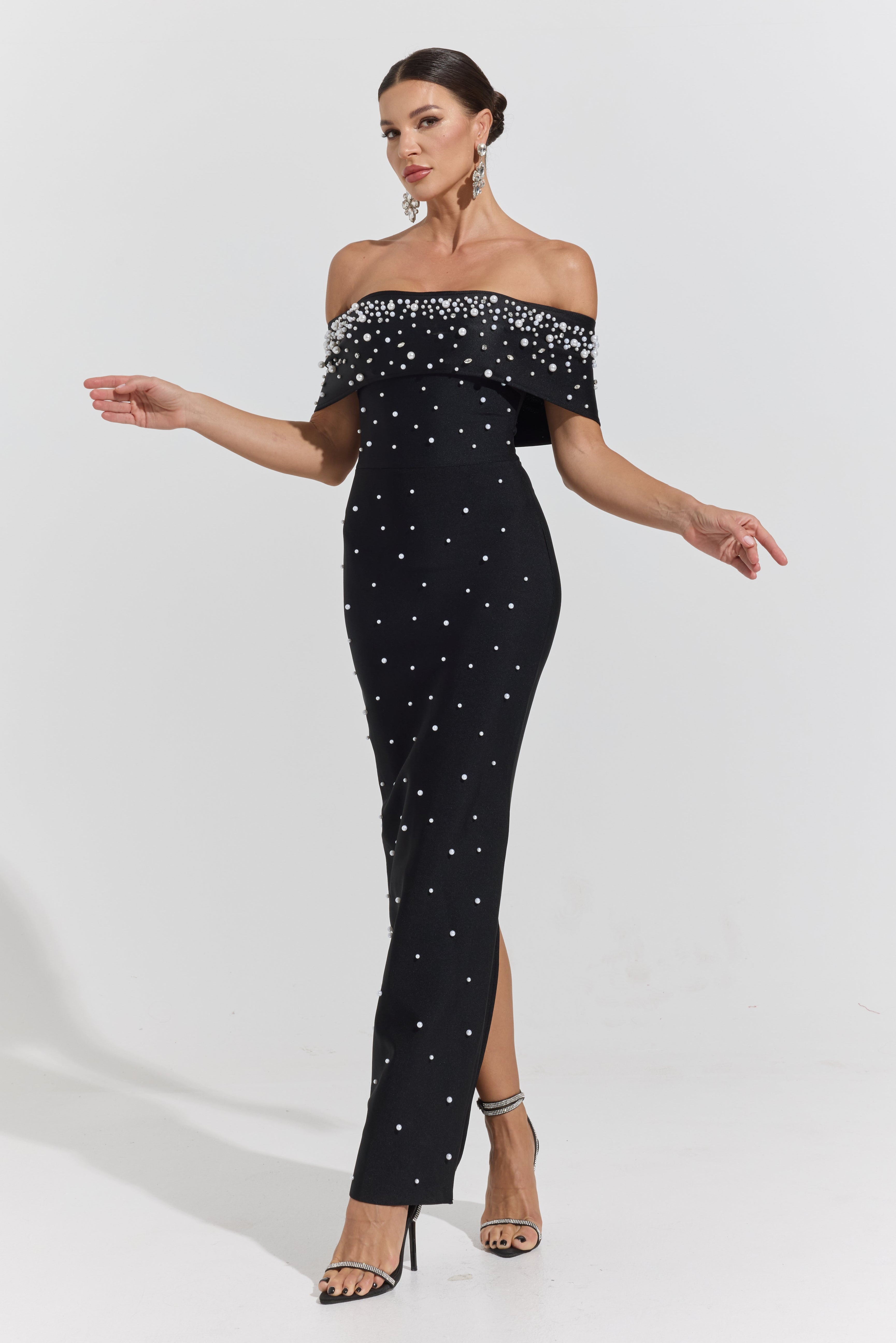JemimaPearl Off-Shoulder Maxi Dress