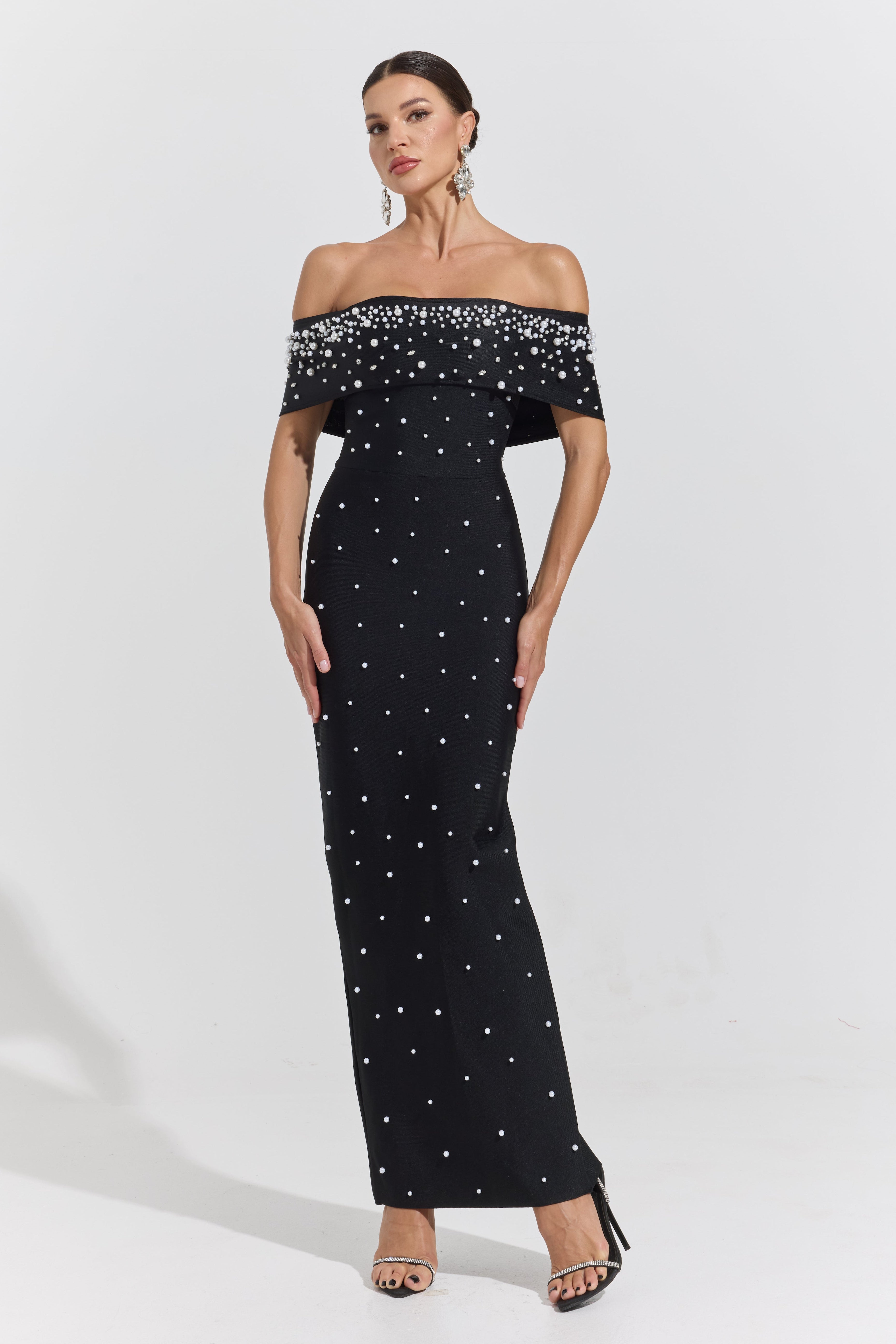 JemimaPearl Off-Shoulder Maxi Dress
