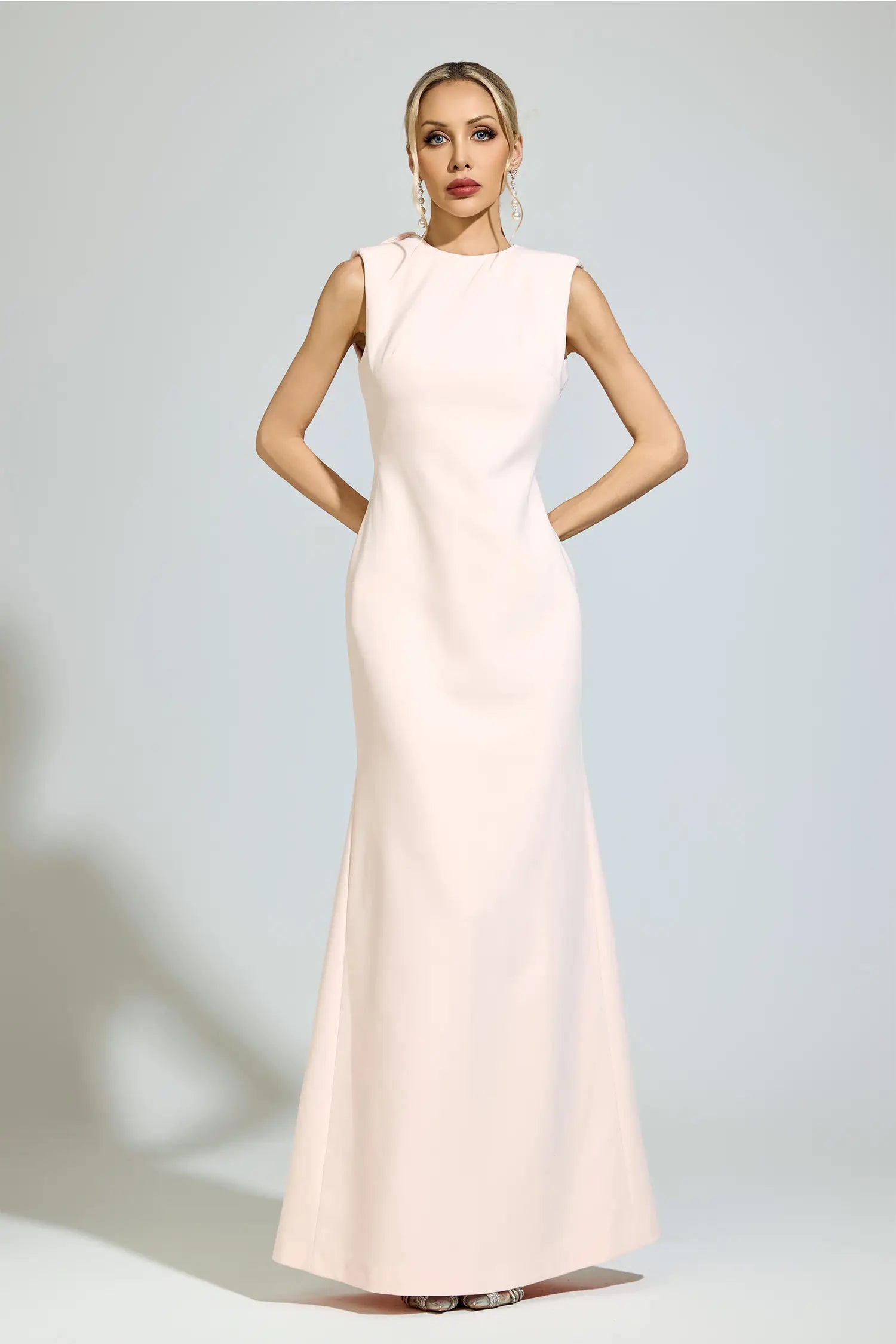 Sydney Pink Backless Maxi Dress