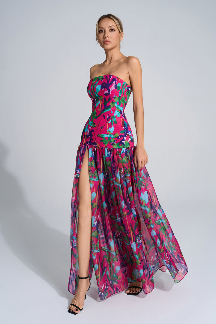 Toynbee Red Floral Maxi Dress