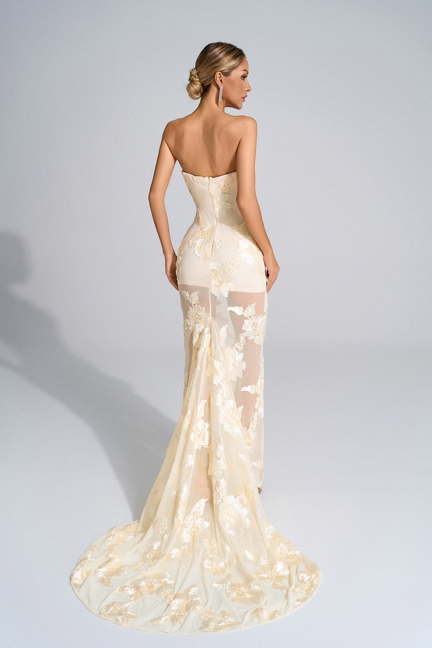 Serene White Floral Maxi Dress