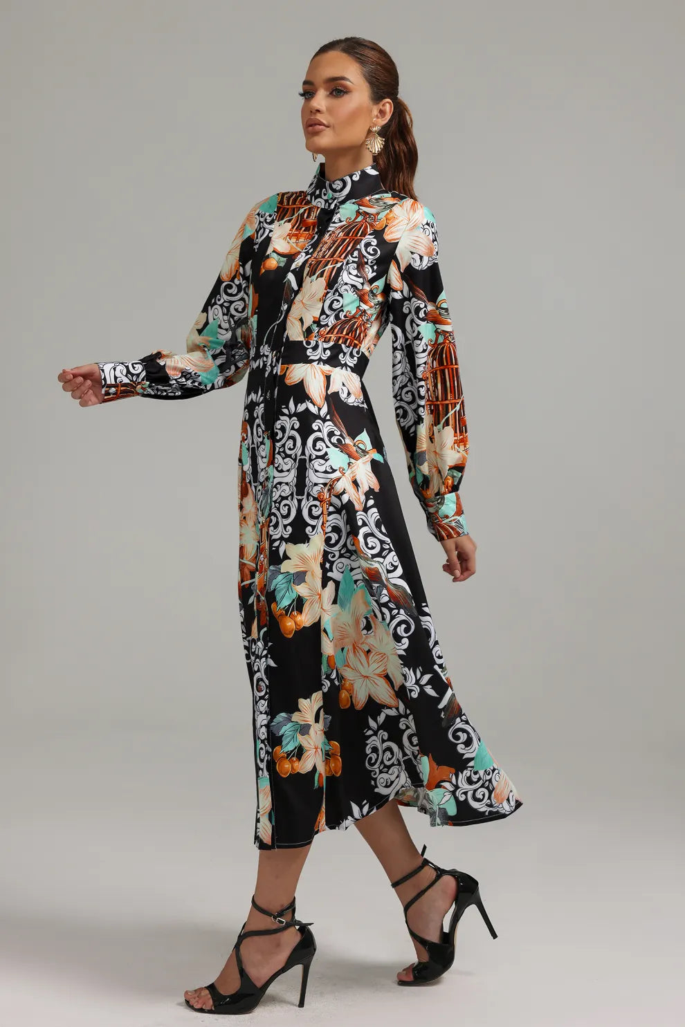 Mellies Printed Maxi Dress